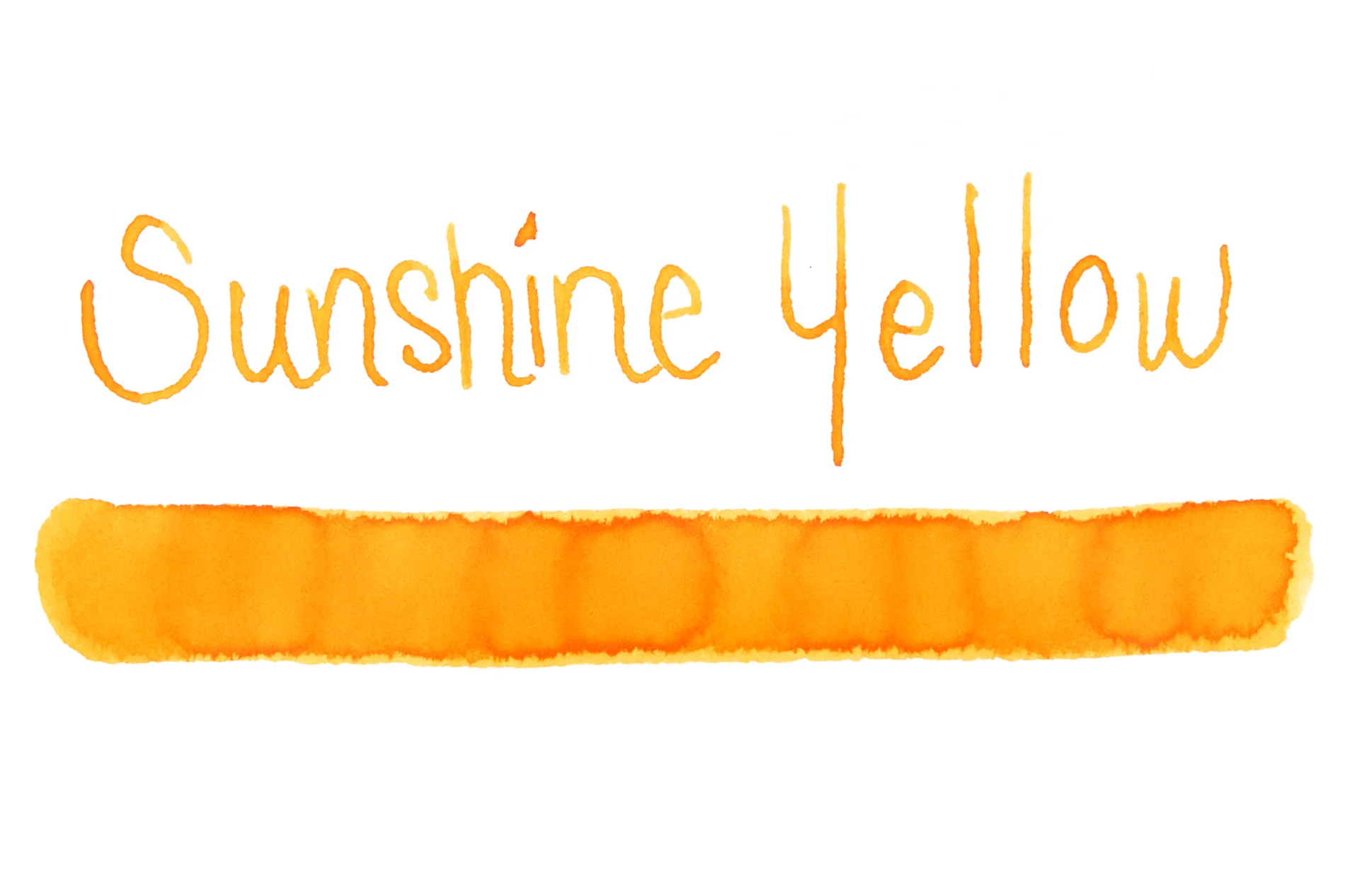 Diamine Sunshine Yellow - Ink Sample - Image 4