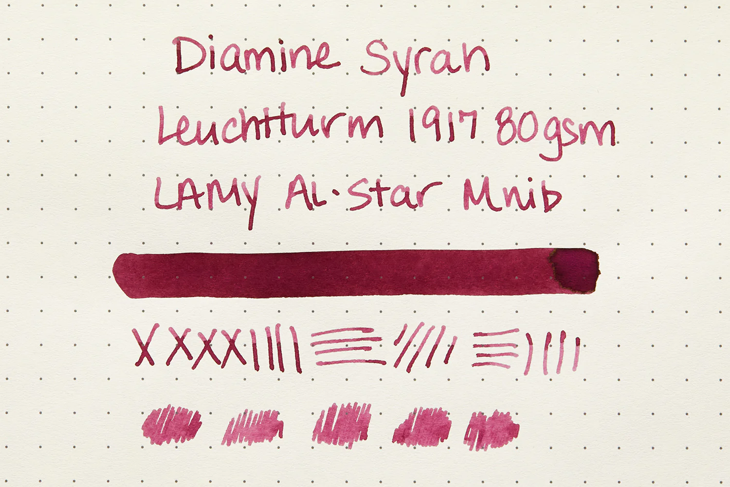 Diamine Syrah - Ink Sample - Image 8