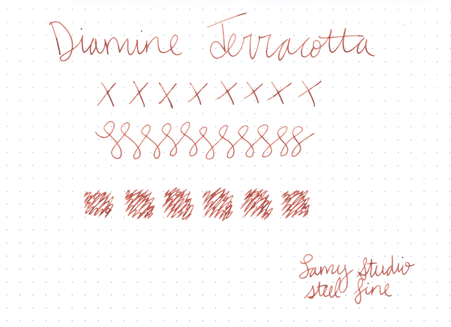 Diamine Terracotta - Ink Sample - Image 2
