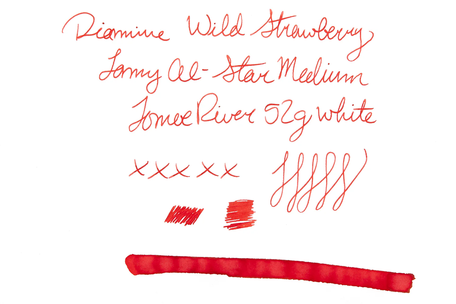 Diamine Wild Strawberry - Ink Sample - Image 5