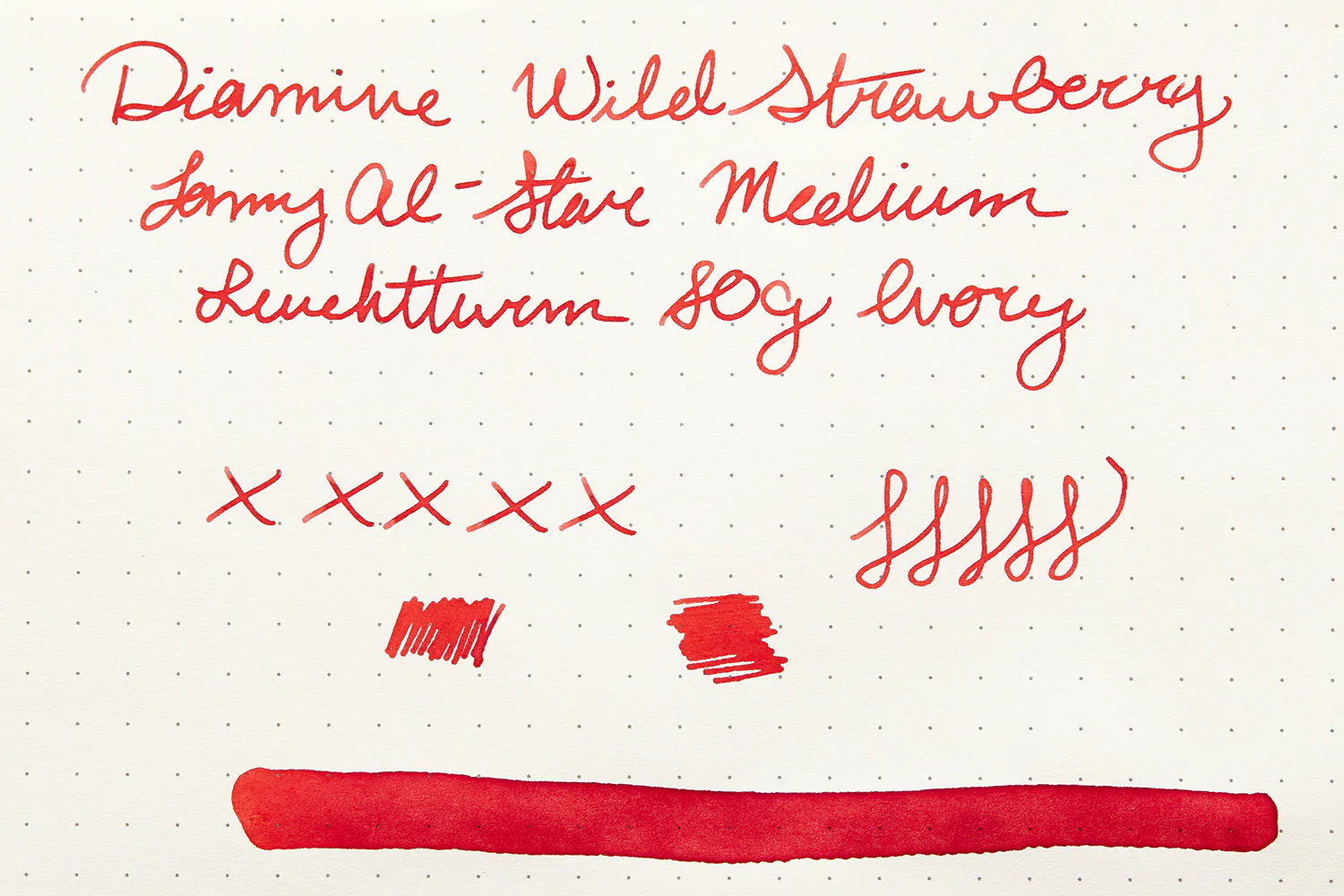 Diamine Wild Strawberry - Ink Sample - Image 6