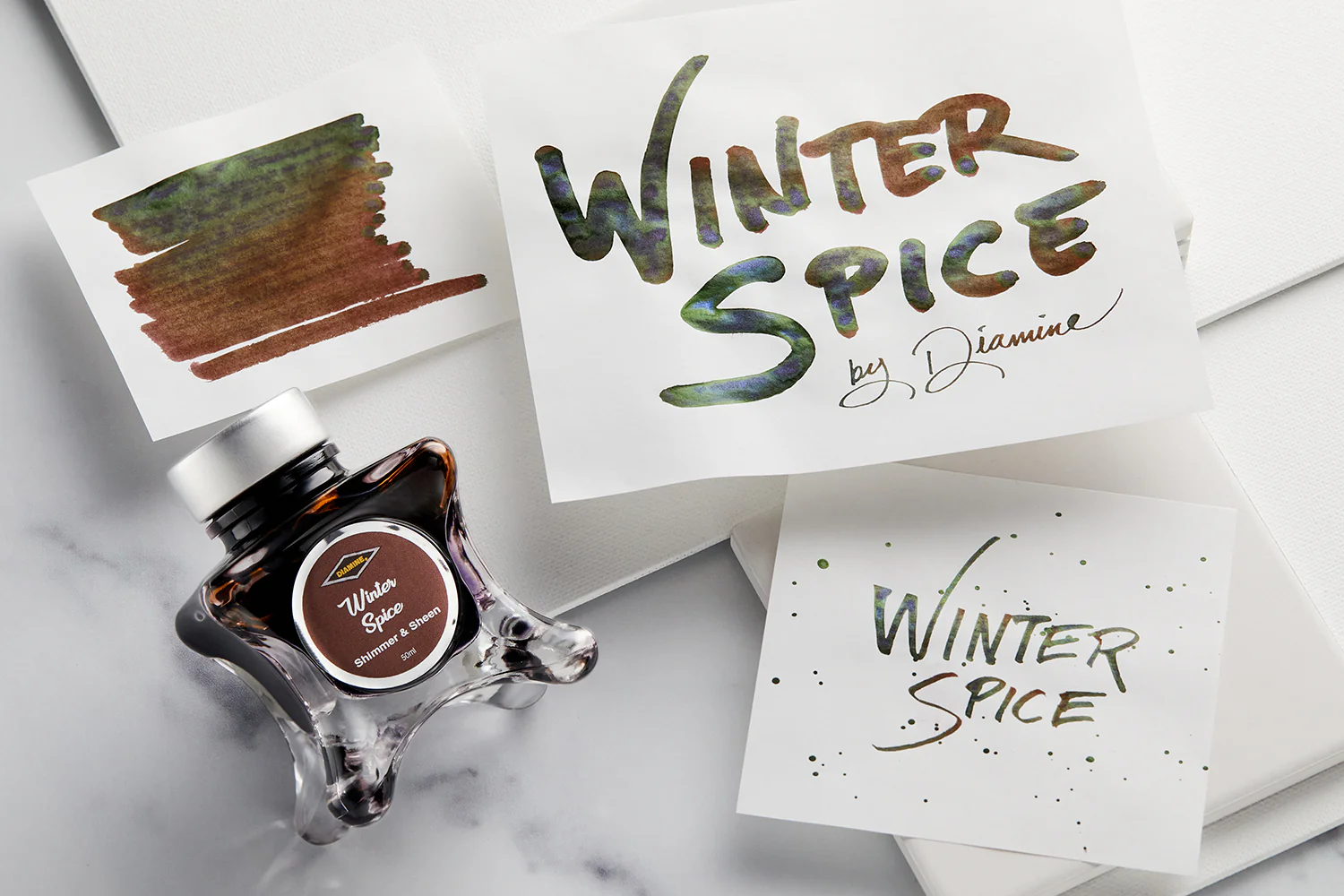 Diamine Winter Spice - Ink Sample - Image 4