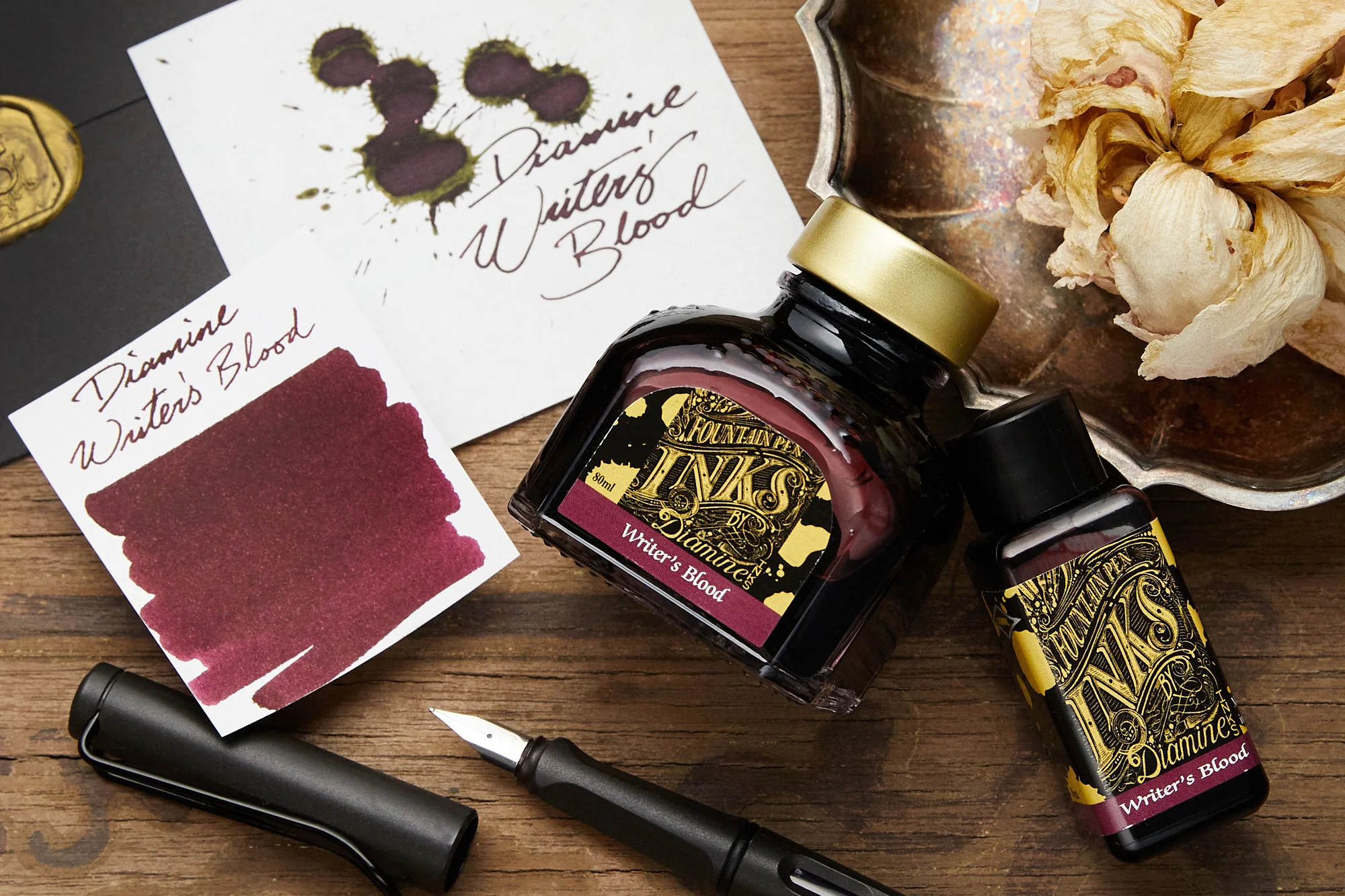 Diamine Writer's Blood - 30ml Bottled Ink - Image 4
