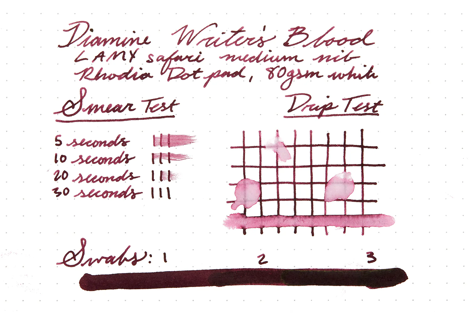 Diamine Writer's Blood - 30ml Bottled Ink - Image 6