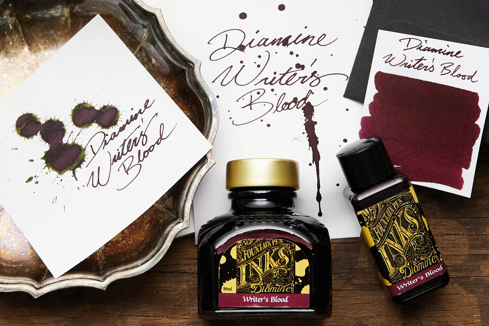 Diamine Writer's Blood - 80ml Bottled Ink - Image 2