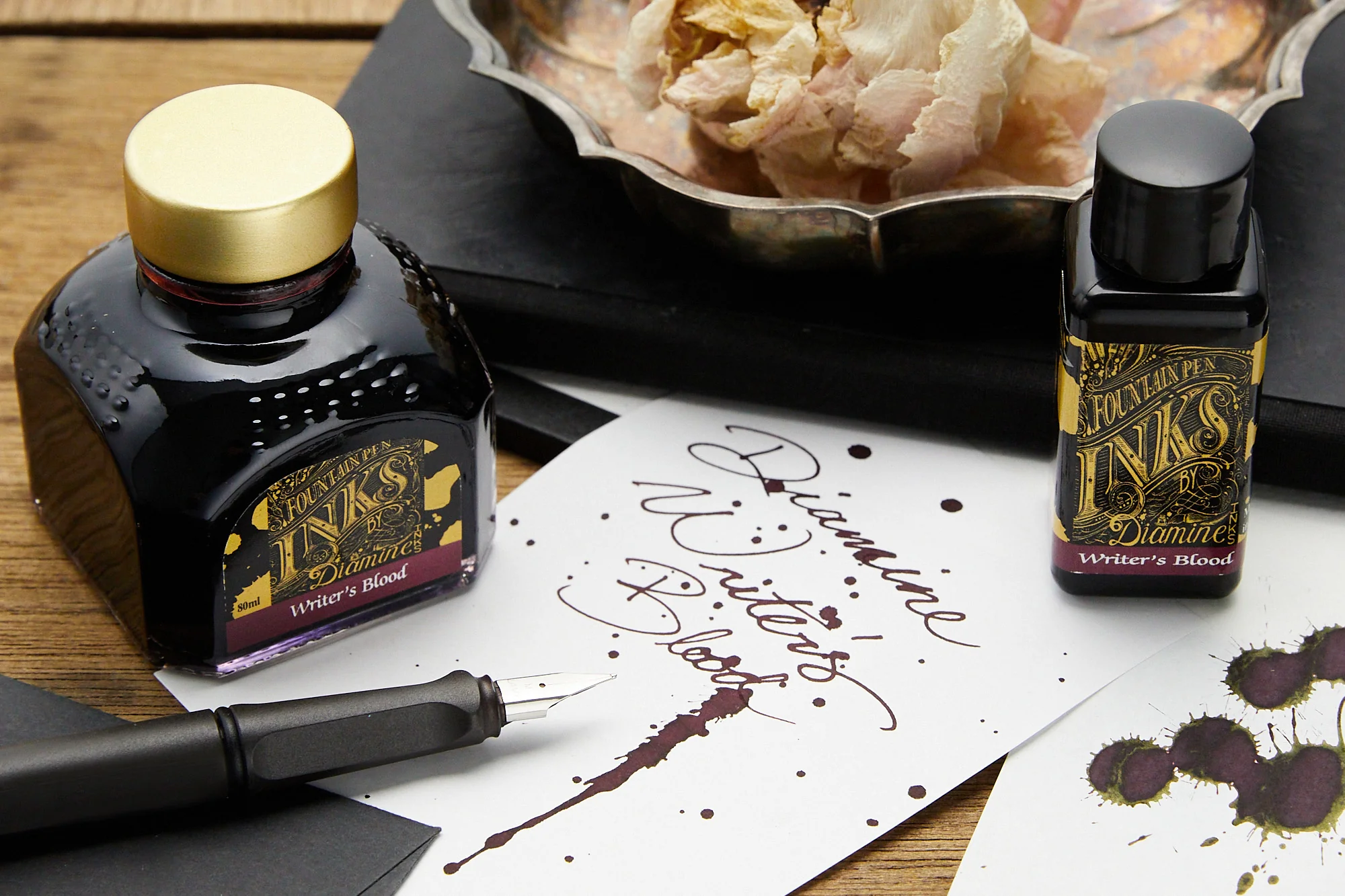 Diamine Writer's Blood - 80ml Bottled Ink - Image 3