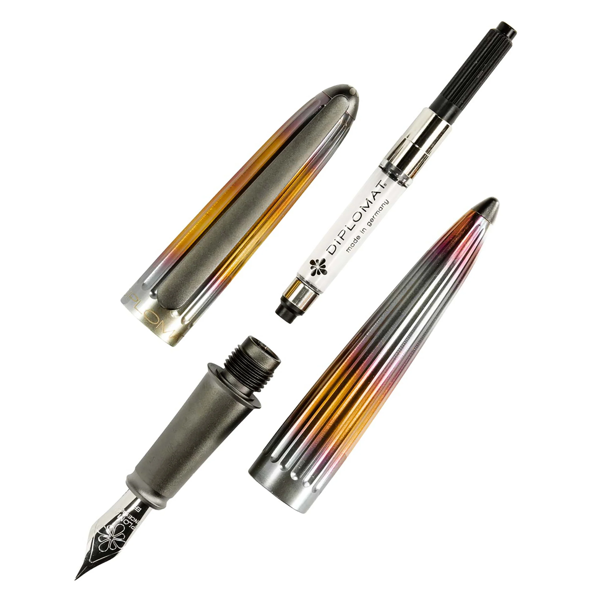 Diplomat Aero Fountain Pen - Flame - Image 3