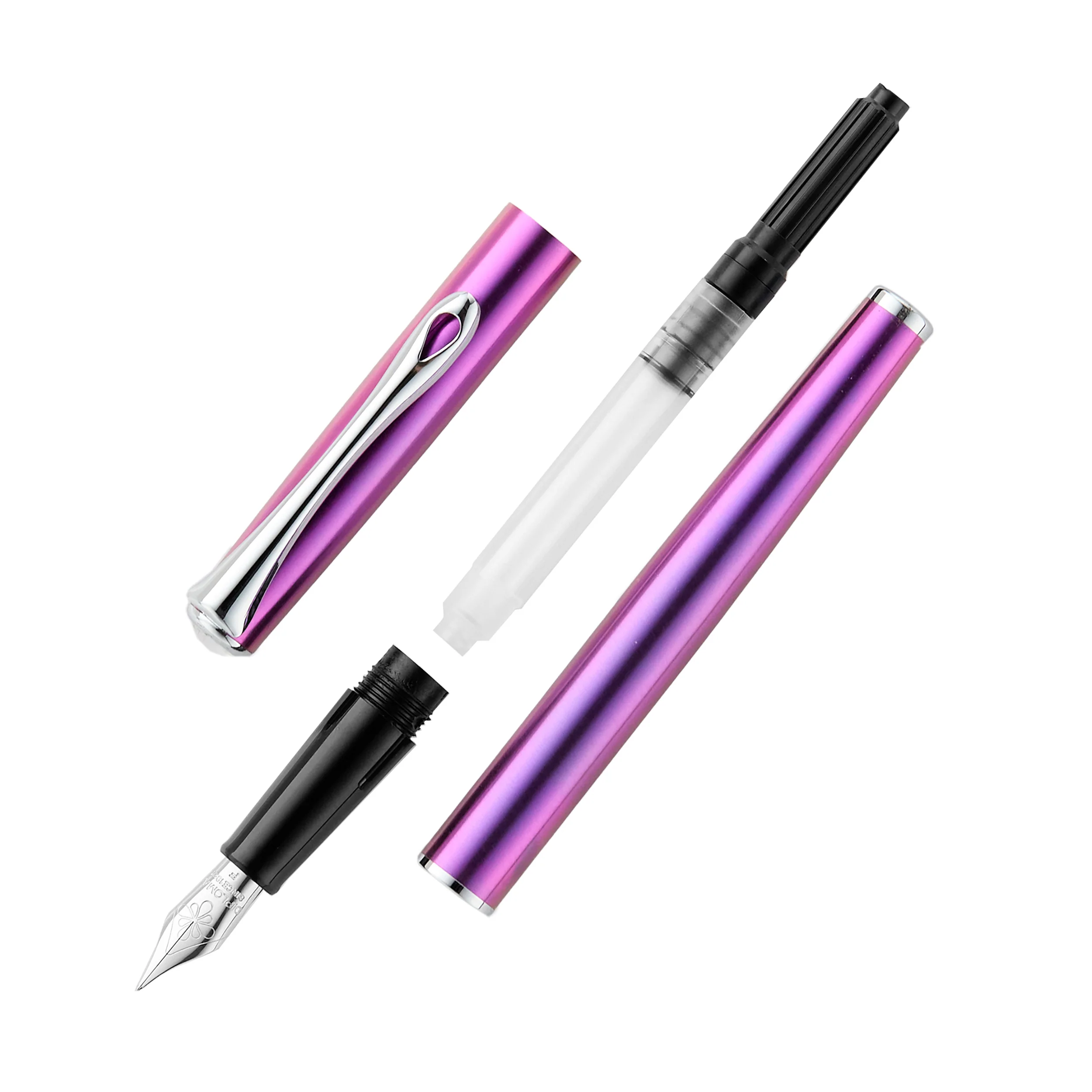 Diplomat Traveller Fountain Pen - Funky Fuchsia - Image 3