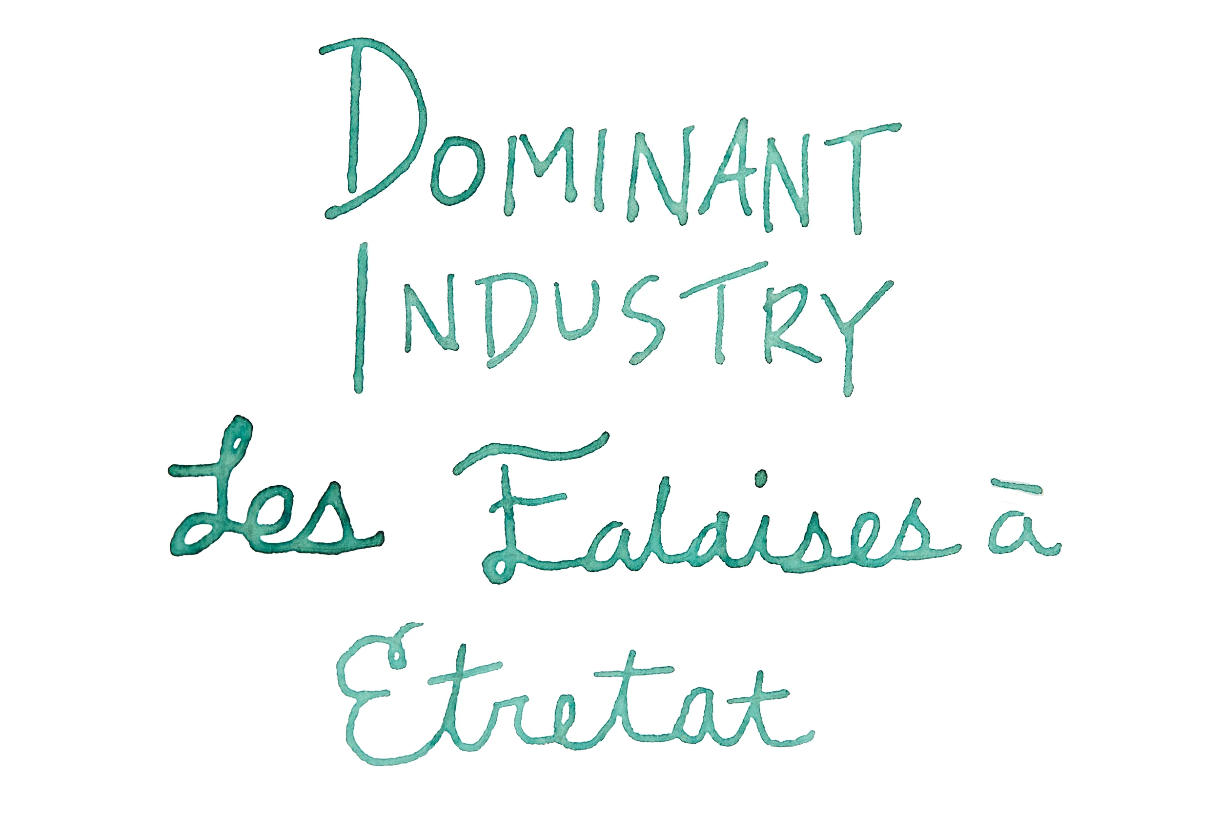 Dominant Industry Les Falaises a Étretat (Pearl) - 25ml Bottled Ink - Image 3