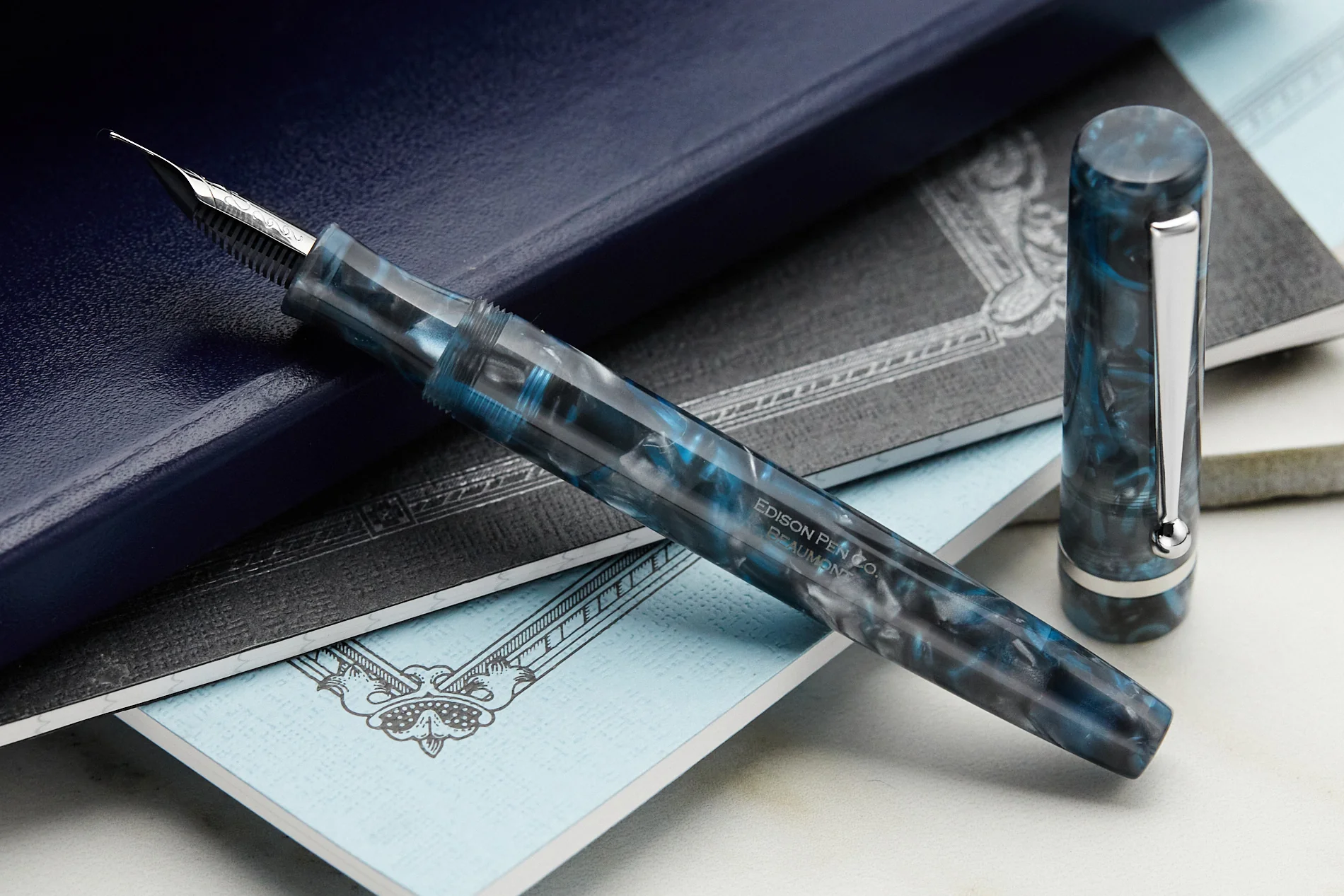 Edison Beaumont Fountain Pen - Moonbreaker - Image 10