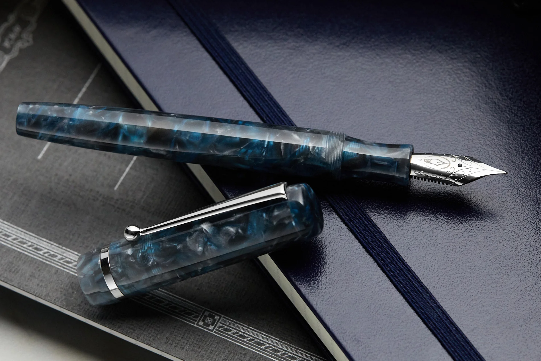 Edison Beaumont Fountain Pen - Moonbreaker - Image 13