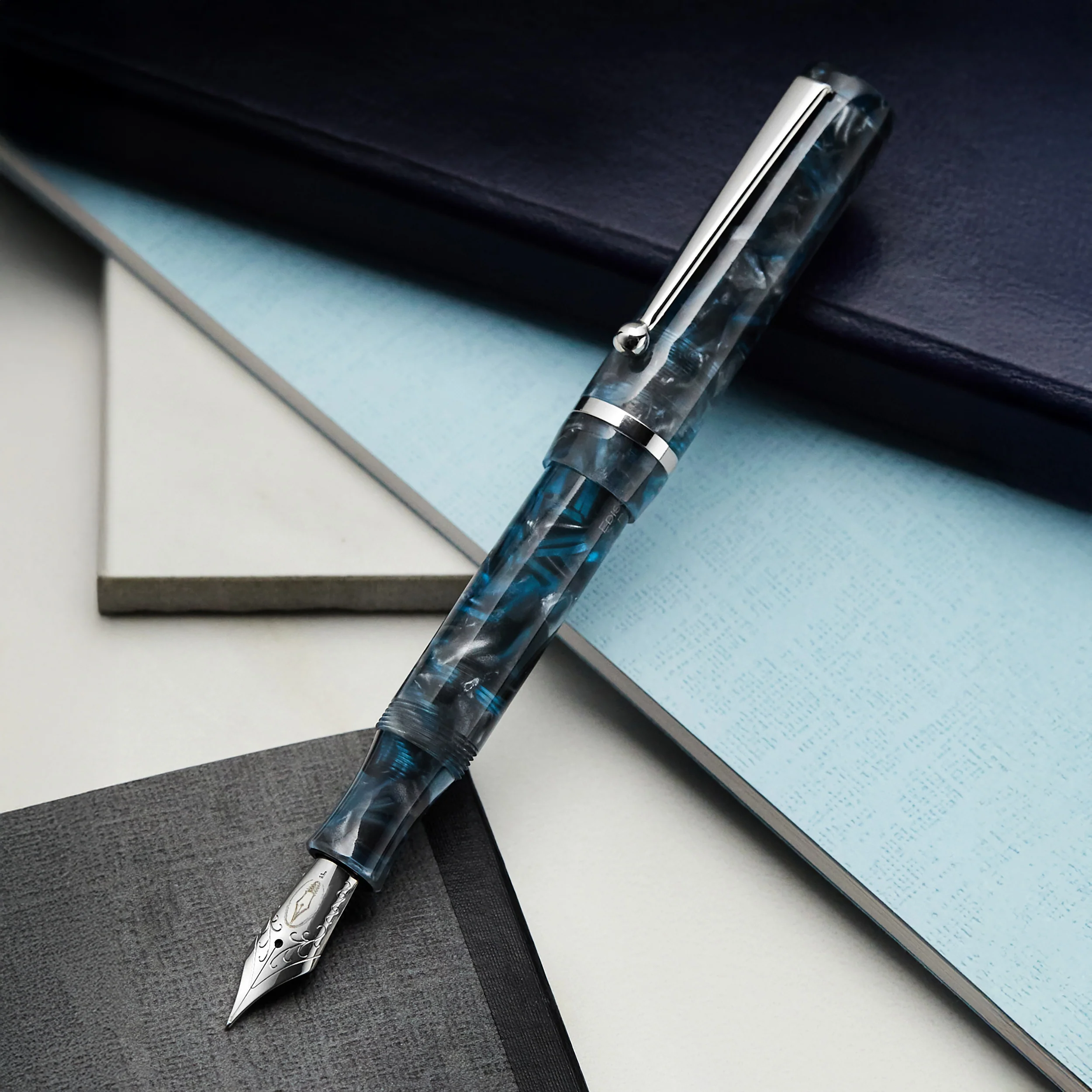 Edison Beaumont Fountain Pen - Moonbreaker - Image 4