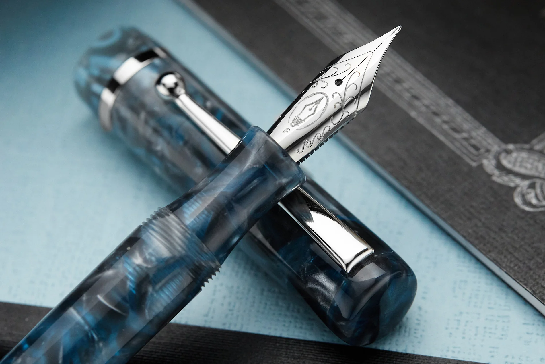 Edison Beaumont Fountain Pen - Moonbreaker - Image 7