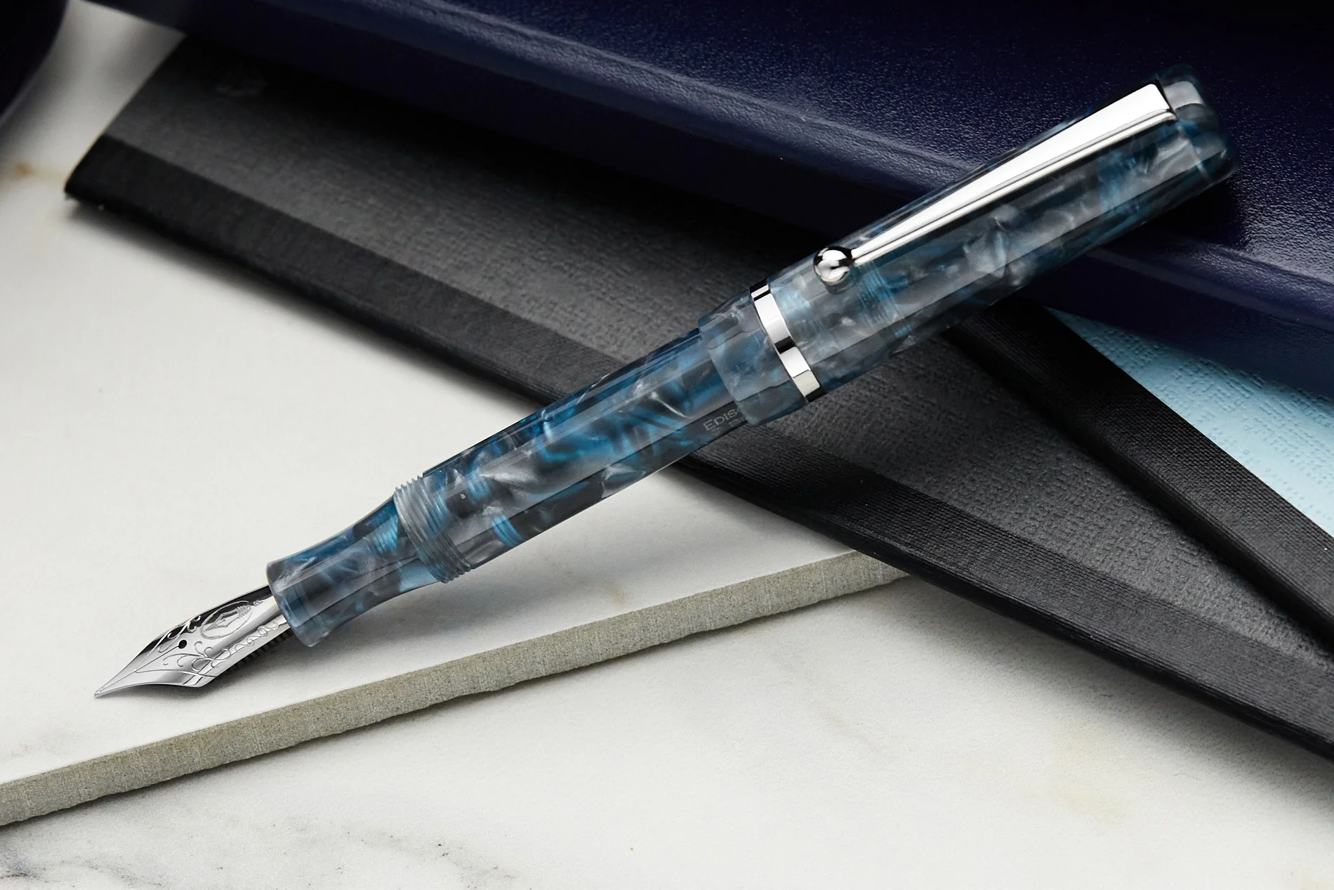 Edison Beaumont Fountain Pen - Moonbreaker - Image 8