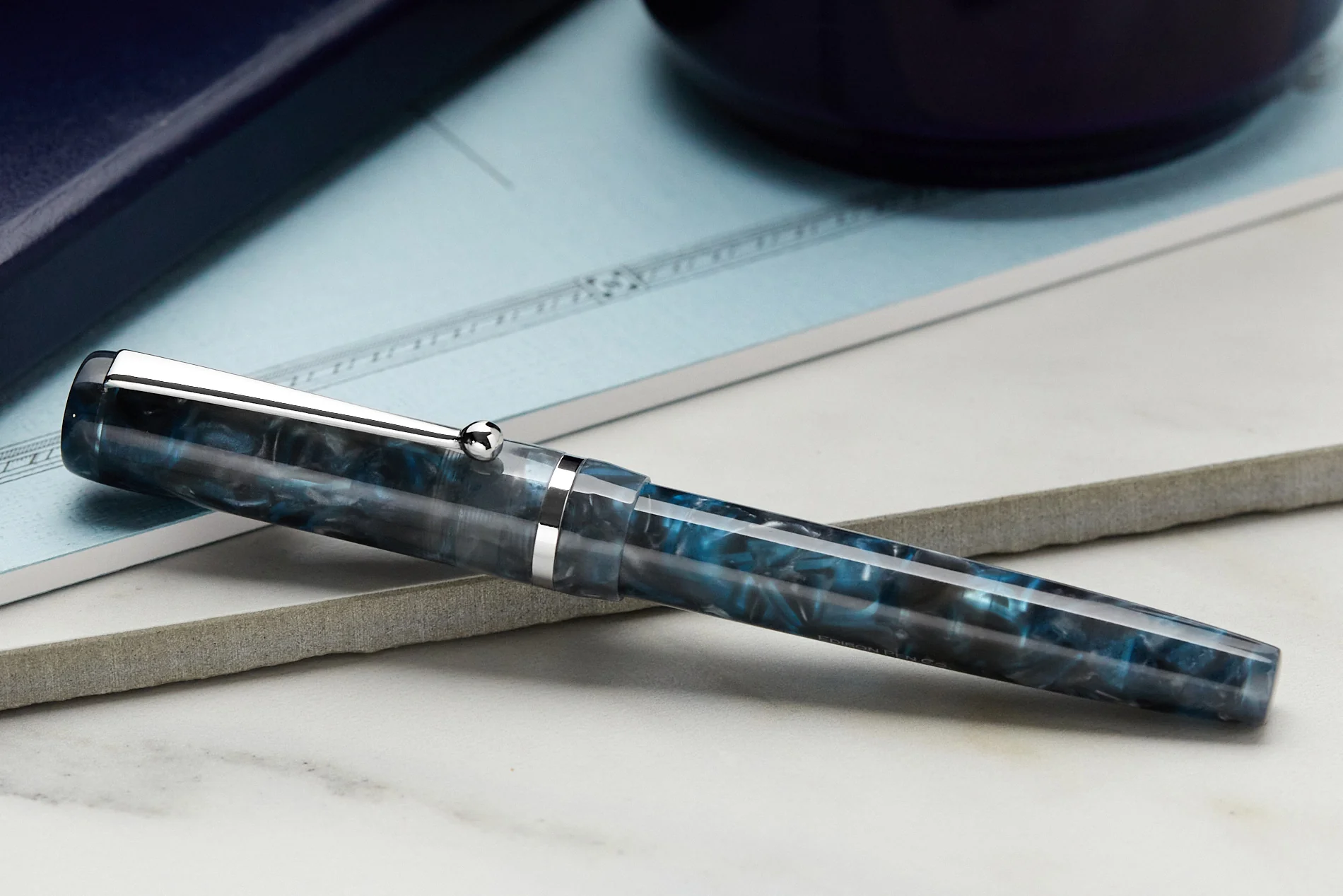 Edison Beaumont Fountain Pen - Moonbreaker - Image 9