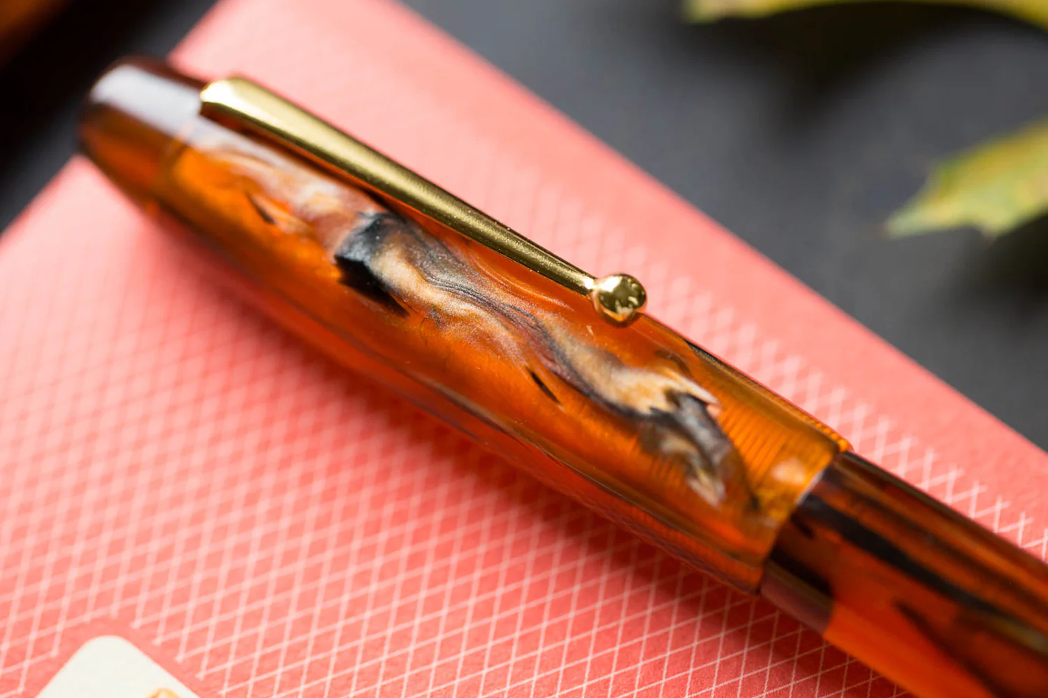 Edison Collier Fountain Pen - Antique Marble - Image 8