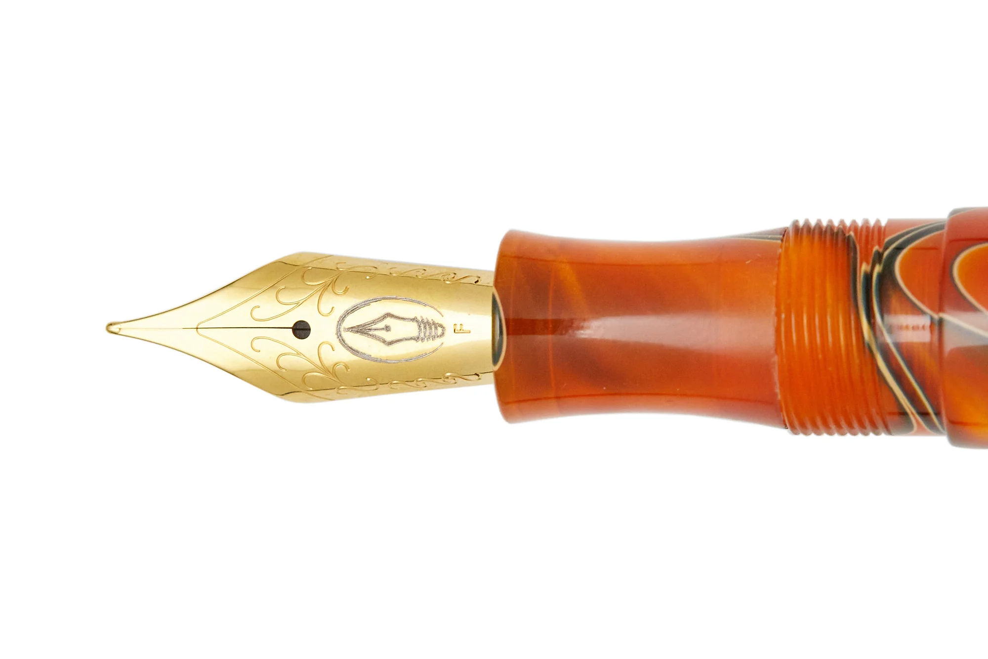 Edison Collier Fountain Pen - Persimmon Swirl - Image 4