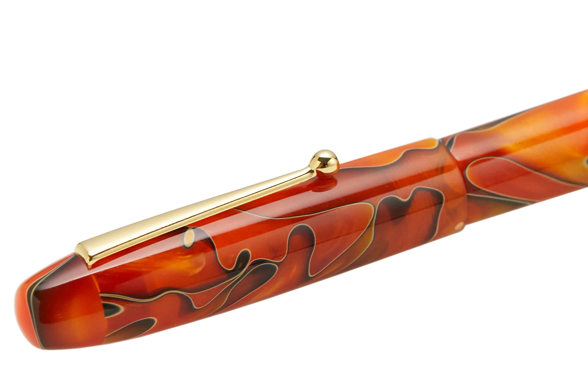 Edison Collier Fountain Pen - Persimmon Swirl - Image 6