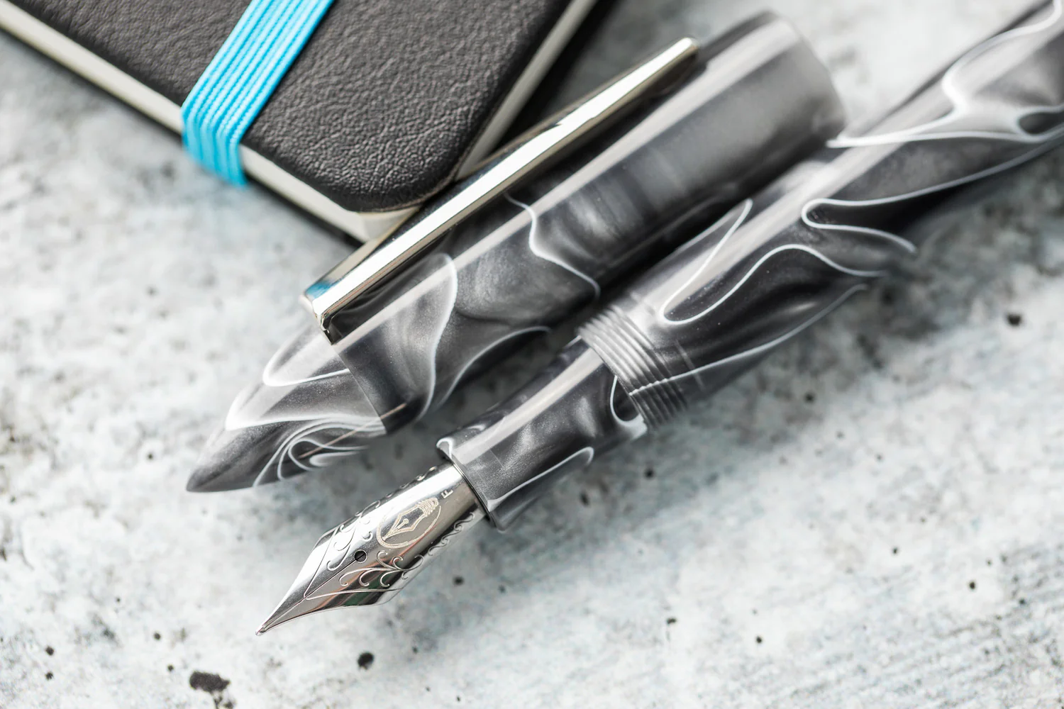 Edison Premiere Fountain Pen - Smoke and Mirrors - Image 10
