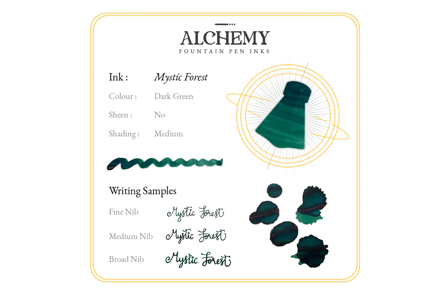 Endless Alchemy Mystic Forest - 45ml Bottled Ink - Image 6