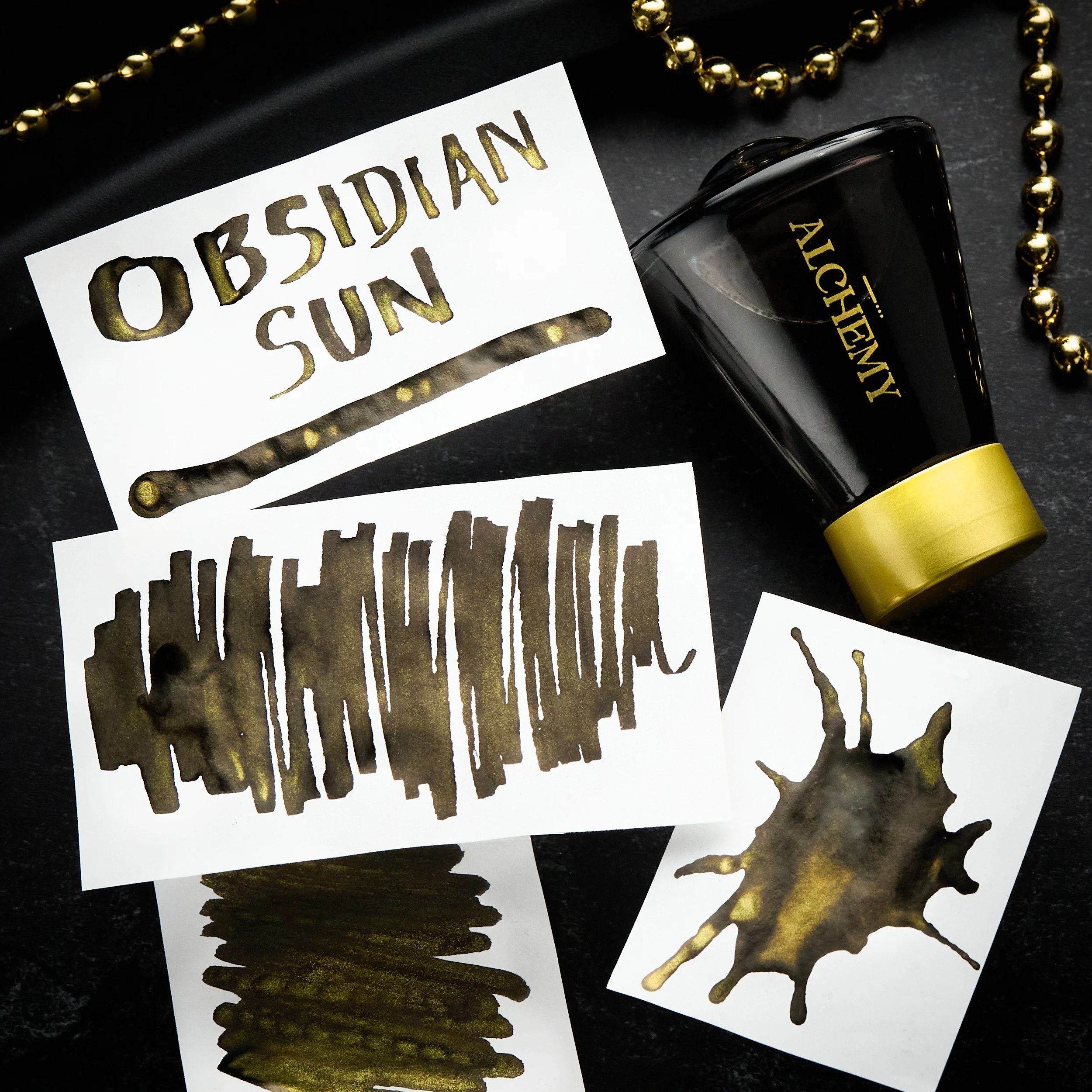 Endless Alchemy Obsidian Sun - 45ml Bottled Ink - Image 8