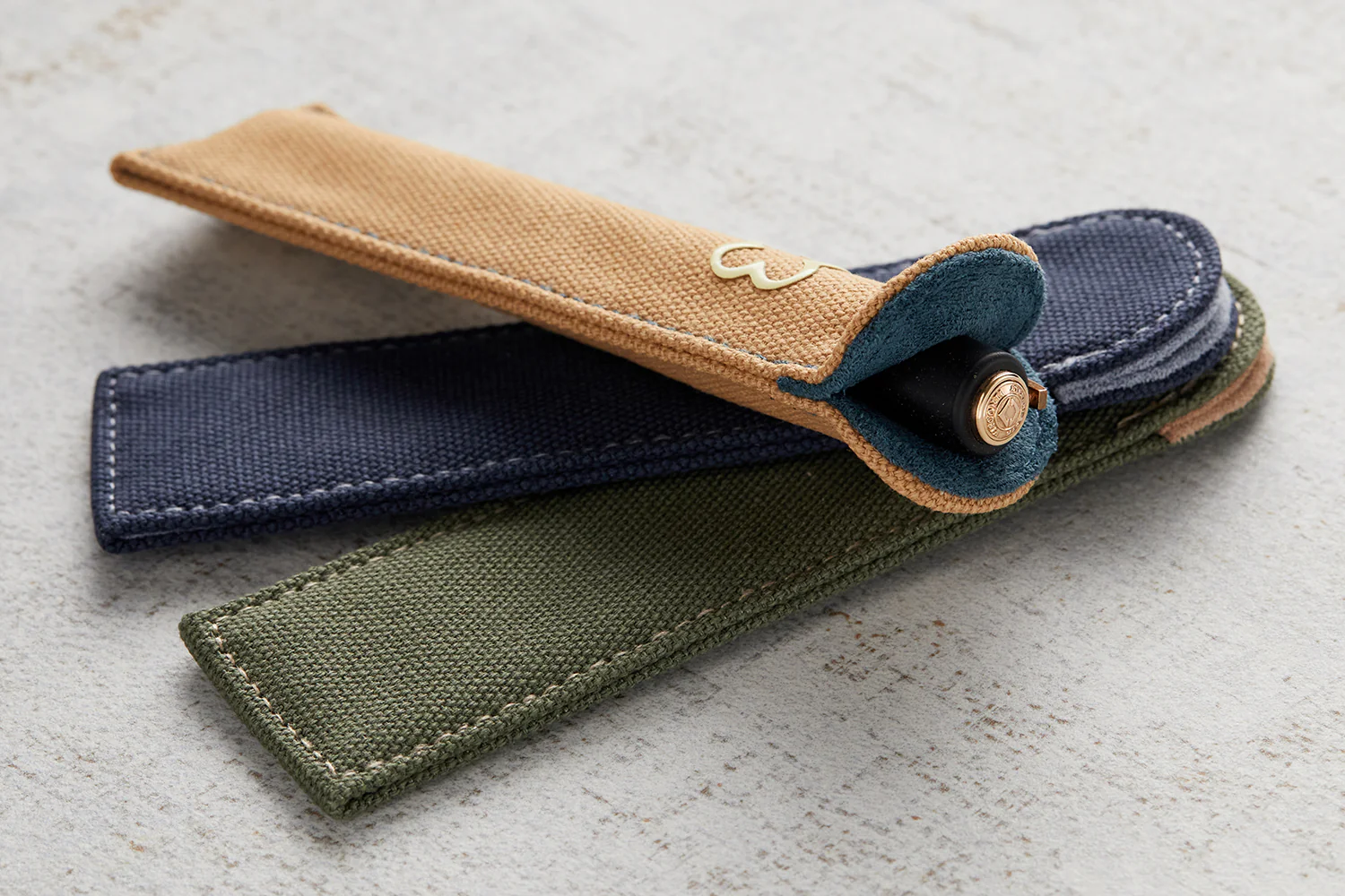 Esterbrook Canvas Single Pen Sleeve - Tan - Image 4