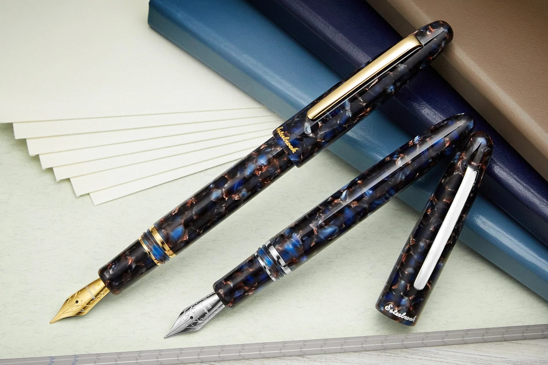 Esterbrook Estie Fountain Pen - Nouveau Bleu/Gold - Image 12