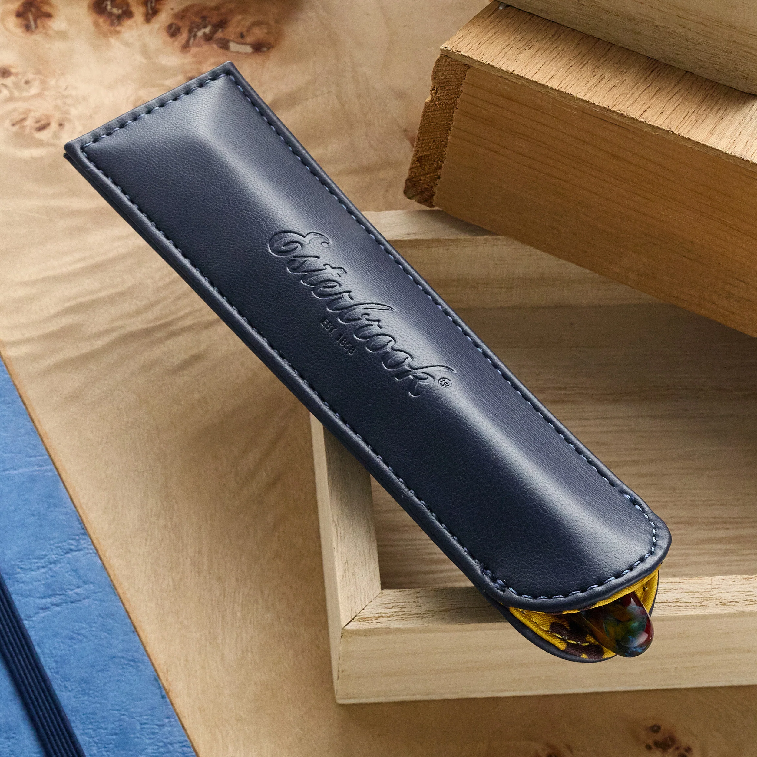 Esterbrook Single Pen Sleeve - Blue Dandelion - Image 3