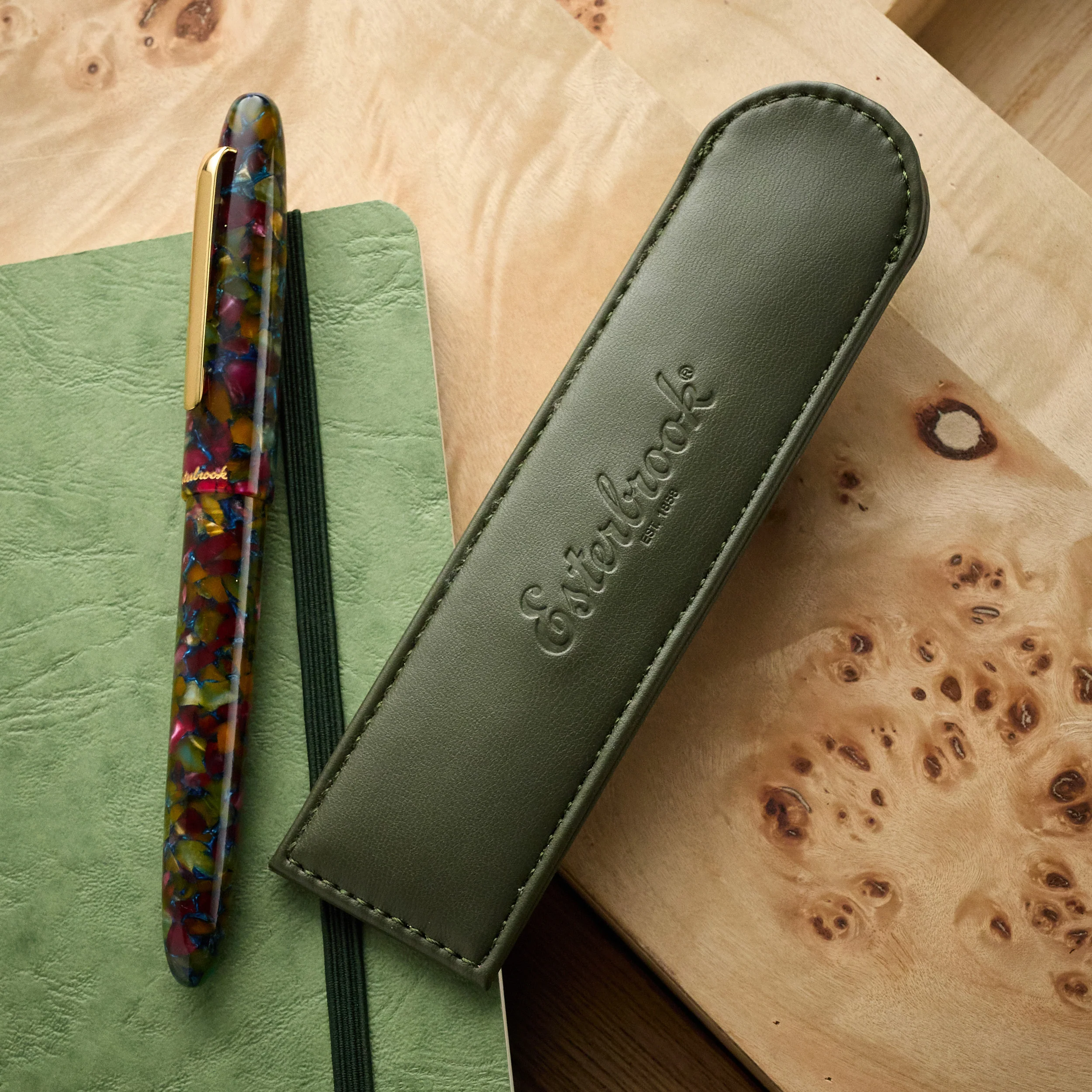 Esterbrook Single Pen Sleeve - Moss Green - Image 2