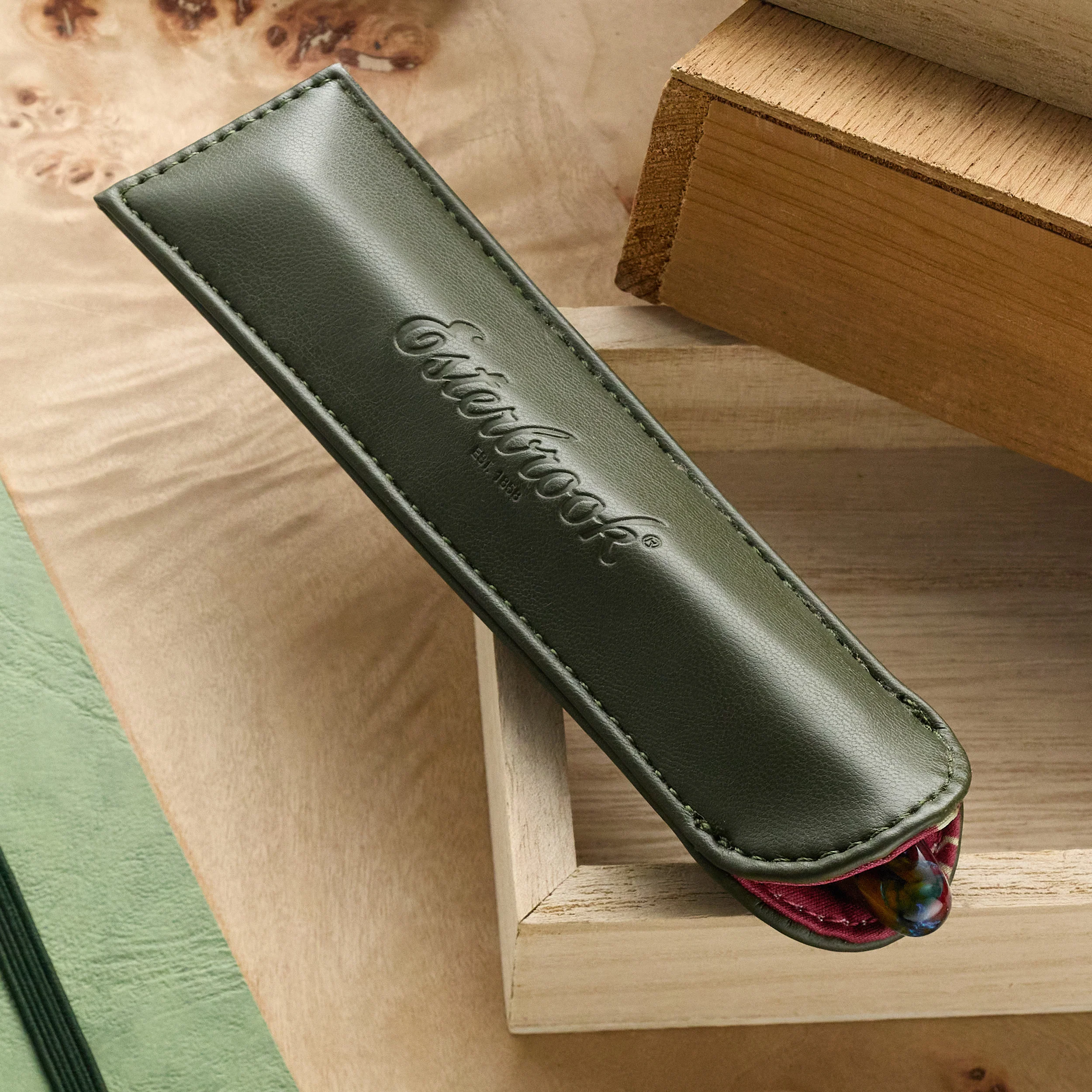 Esterbrook Single Pen Sleeve - Moss Green - Image 3
