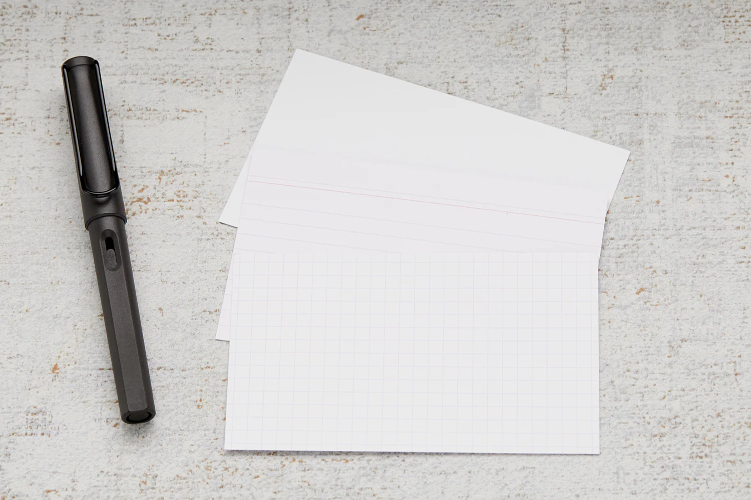 Exacompta White Index Cards (3 x 5) - Lined - Image 3