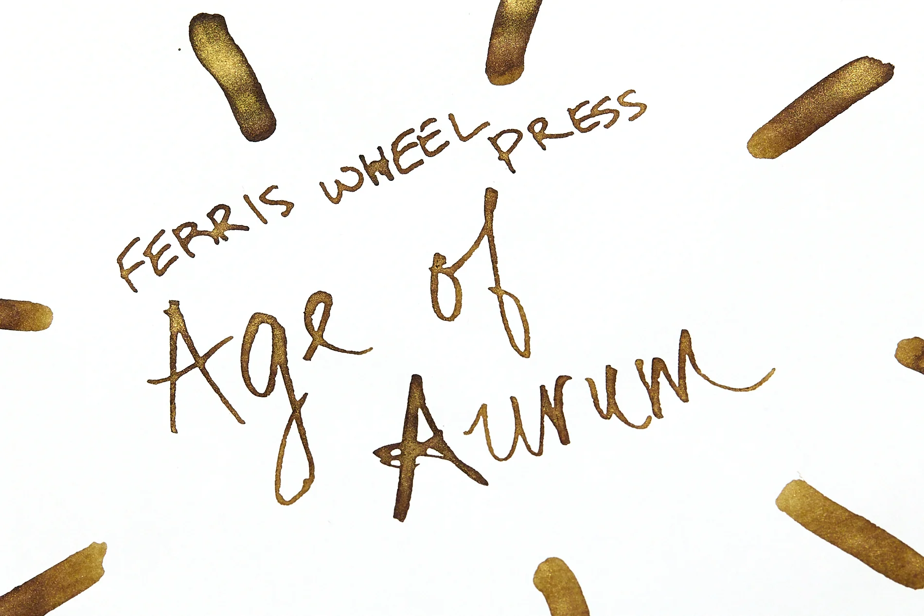 Ferris Wheel Press Age of Aurum - 20ml Bottled Ink - Image 3