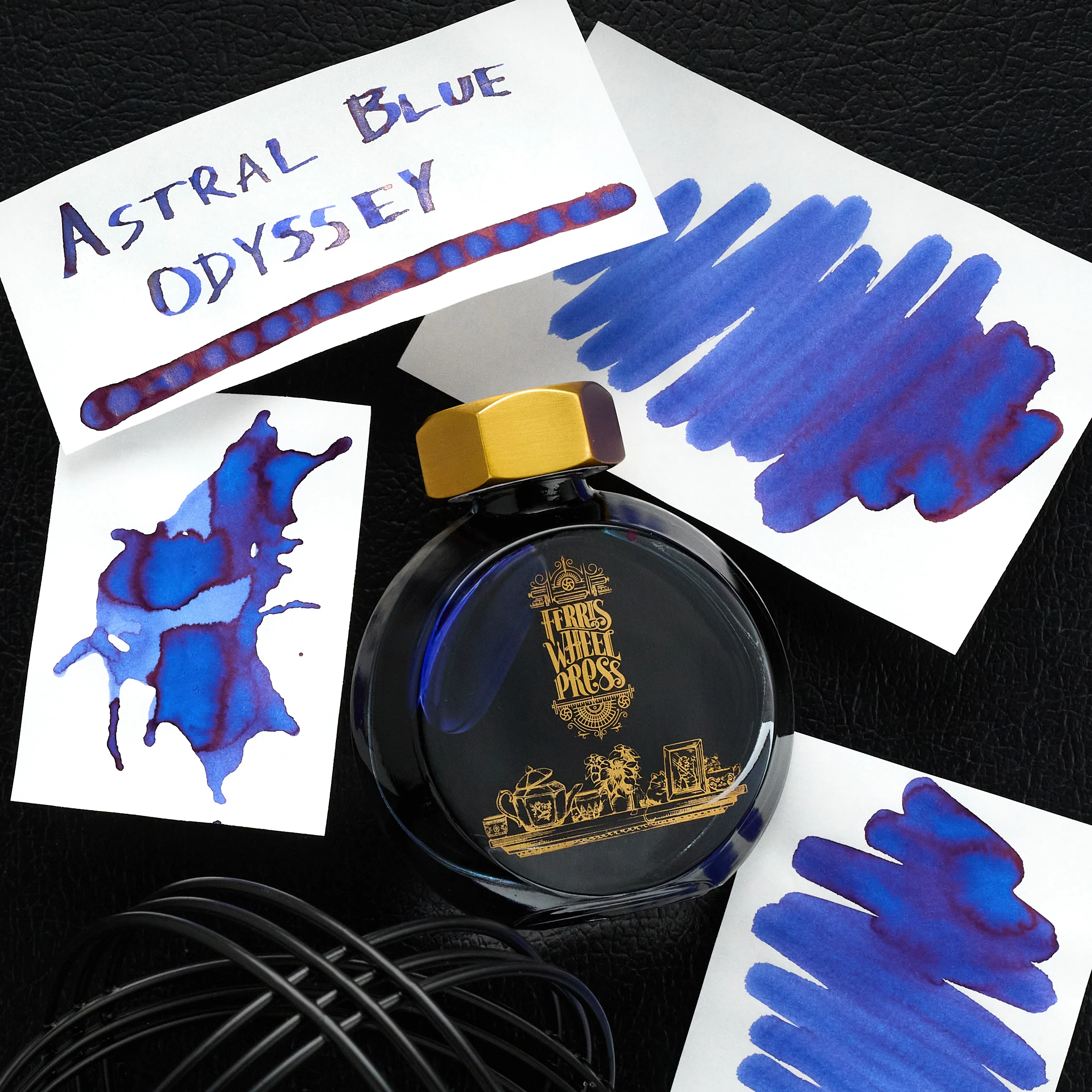 Ferris Wheel Press Astral Blue Odyssey - Ink Sample - Image 7