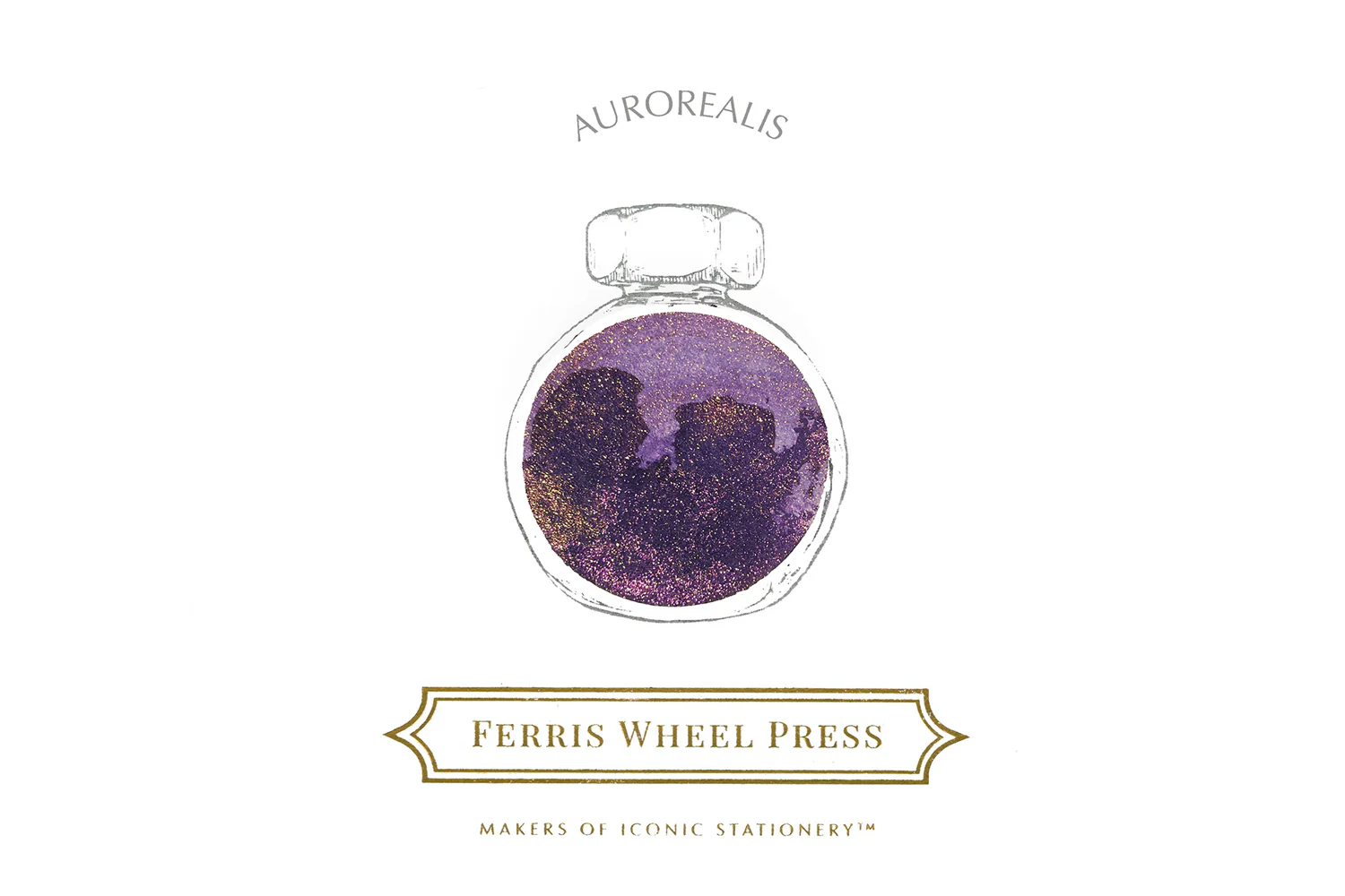 Ferris Wheel Press Aurorealis - 38ml Bottled Ink (2024 LE) - Image 5