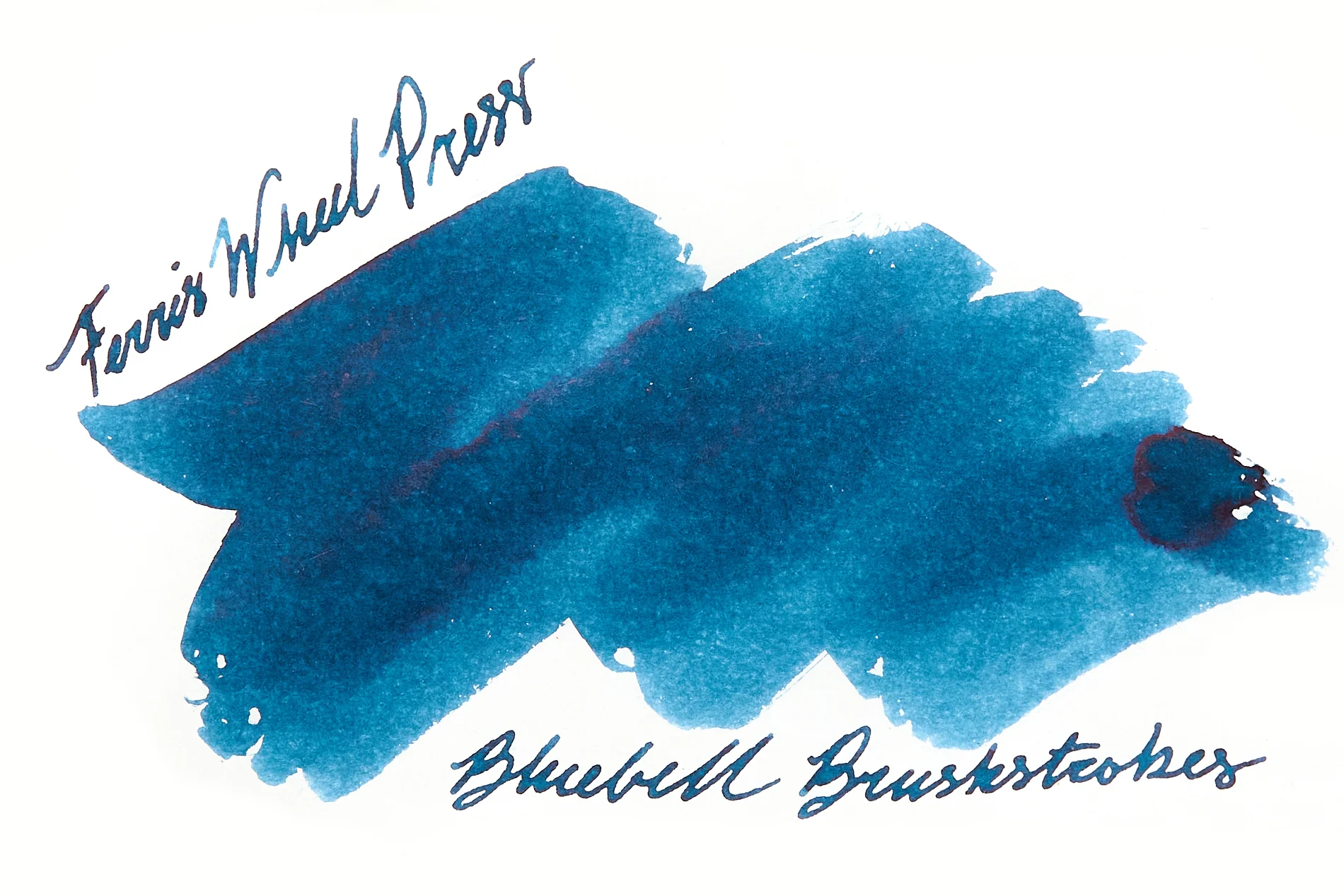 Ferris Wheel Press Bluebell Brushstrokes - Ink Sample - Image 5