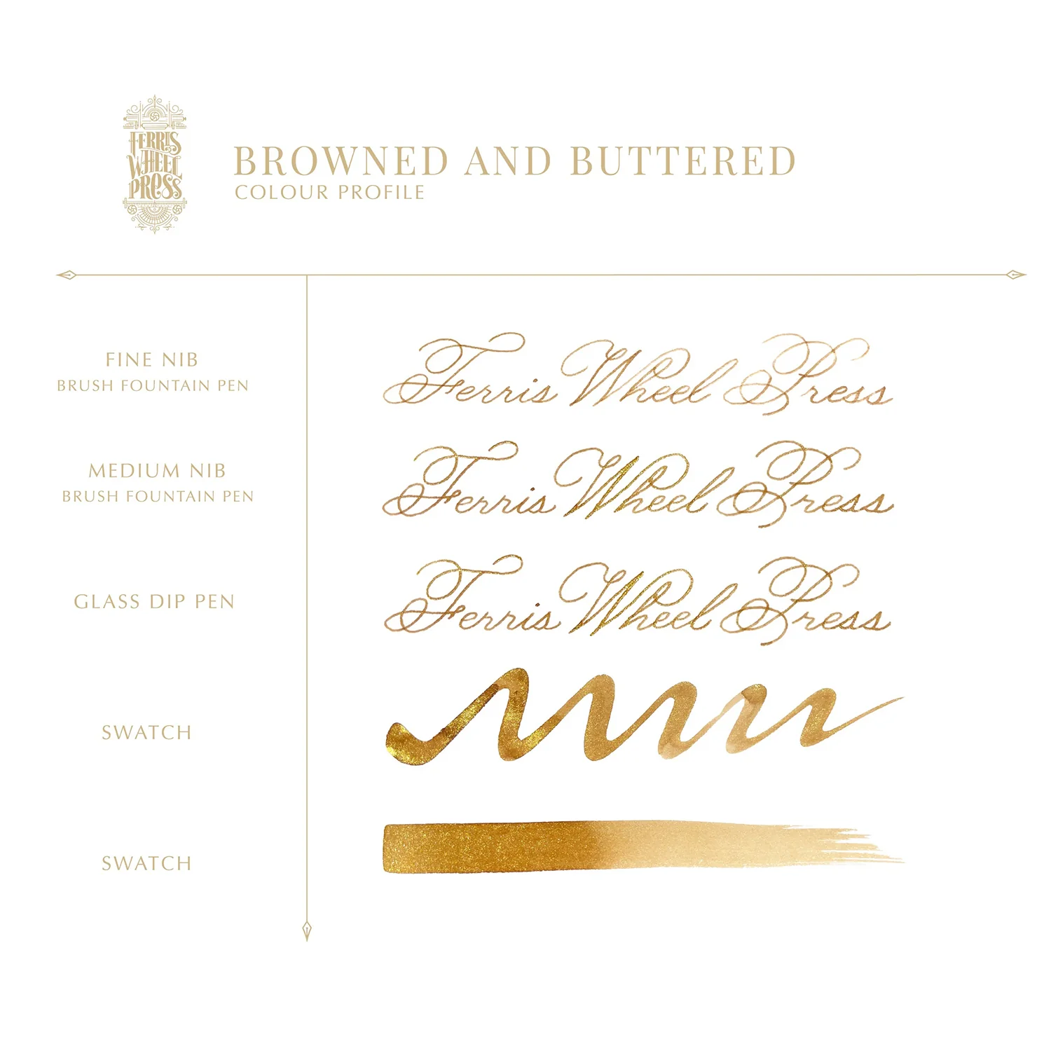 Ferris Wheel Press Browned and Buttered - 38ml Bottled Ink - Image 12