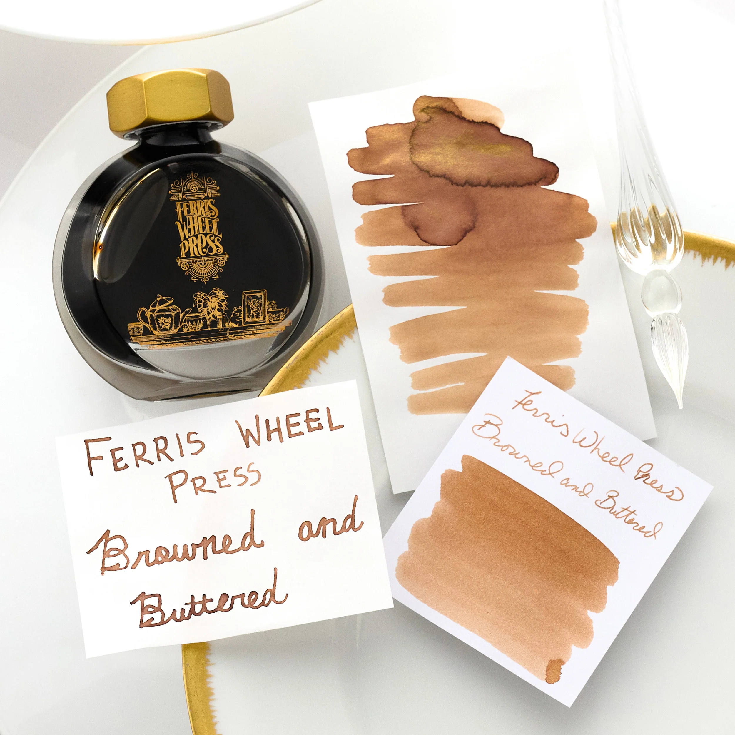 Ferris Wheel Press Browned and Buttered - 38ml Bottled Ink - Image 2
