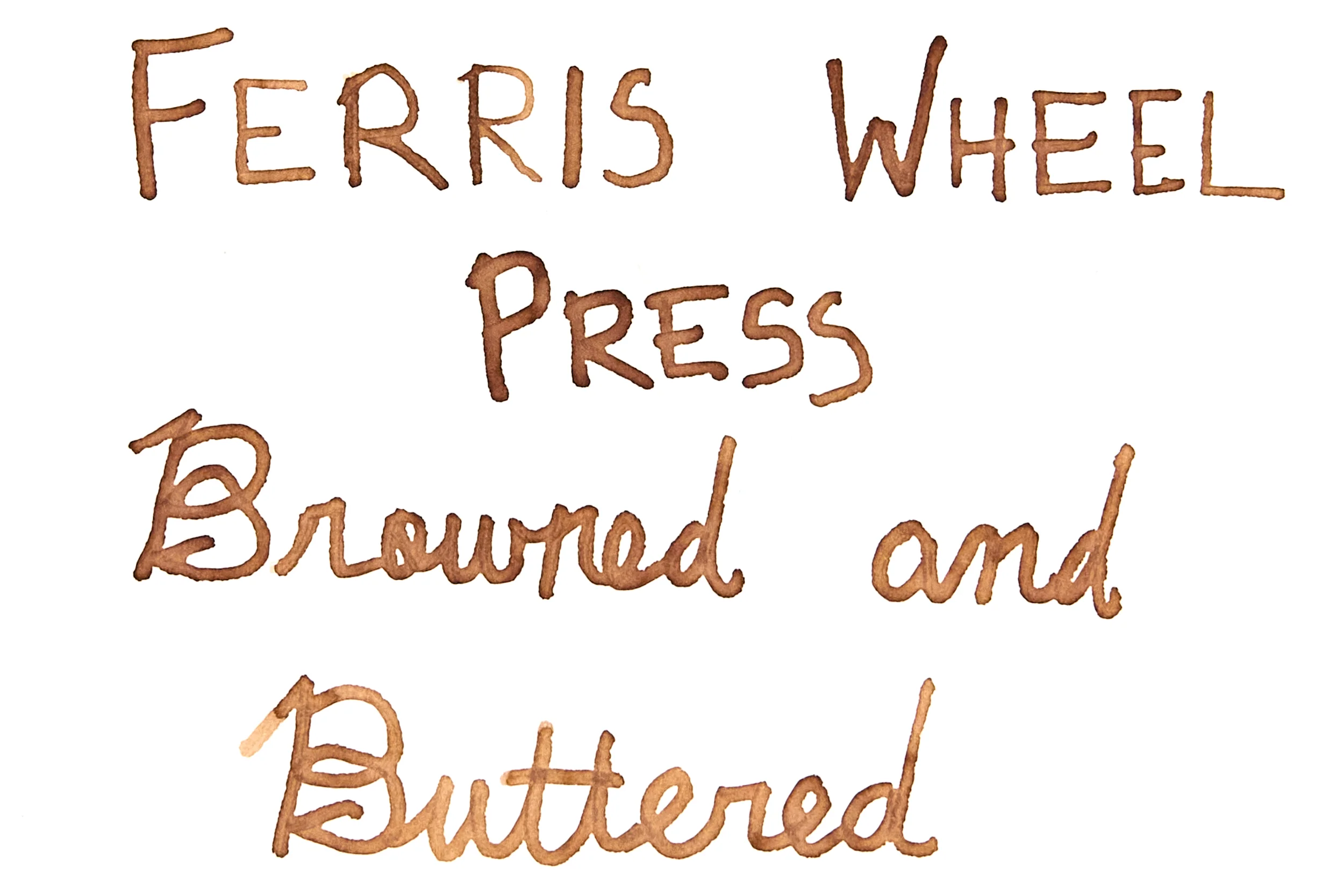 Ferris Wheel Press Browned and Buttered - 38ml Bottled Ink - Image 3