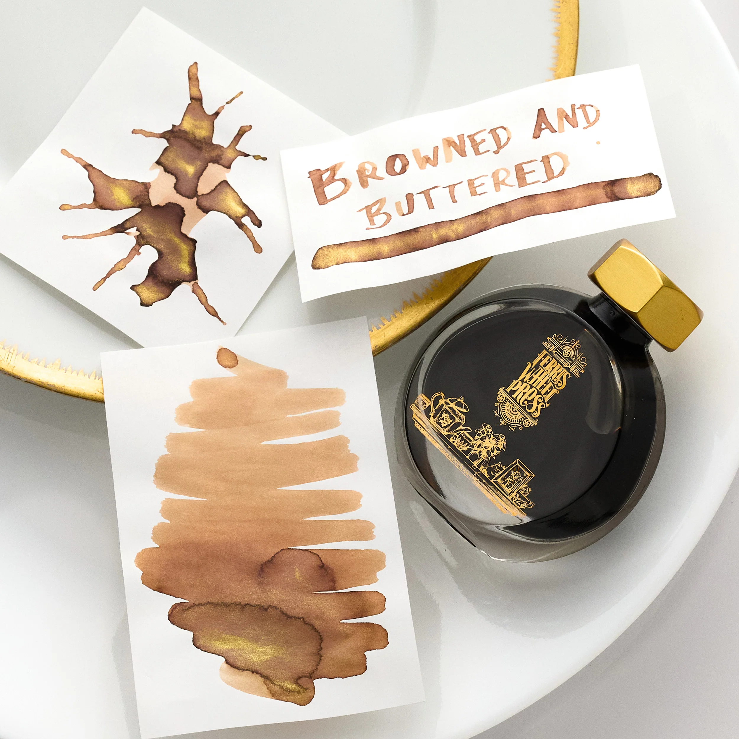 Ferris Wheel Press Browned and Buttered - 38ml Bottled Ink - Image 8