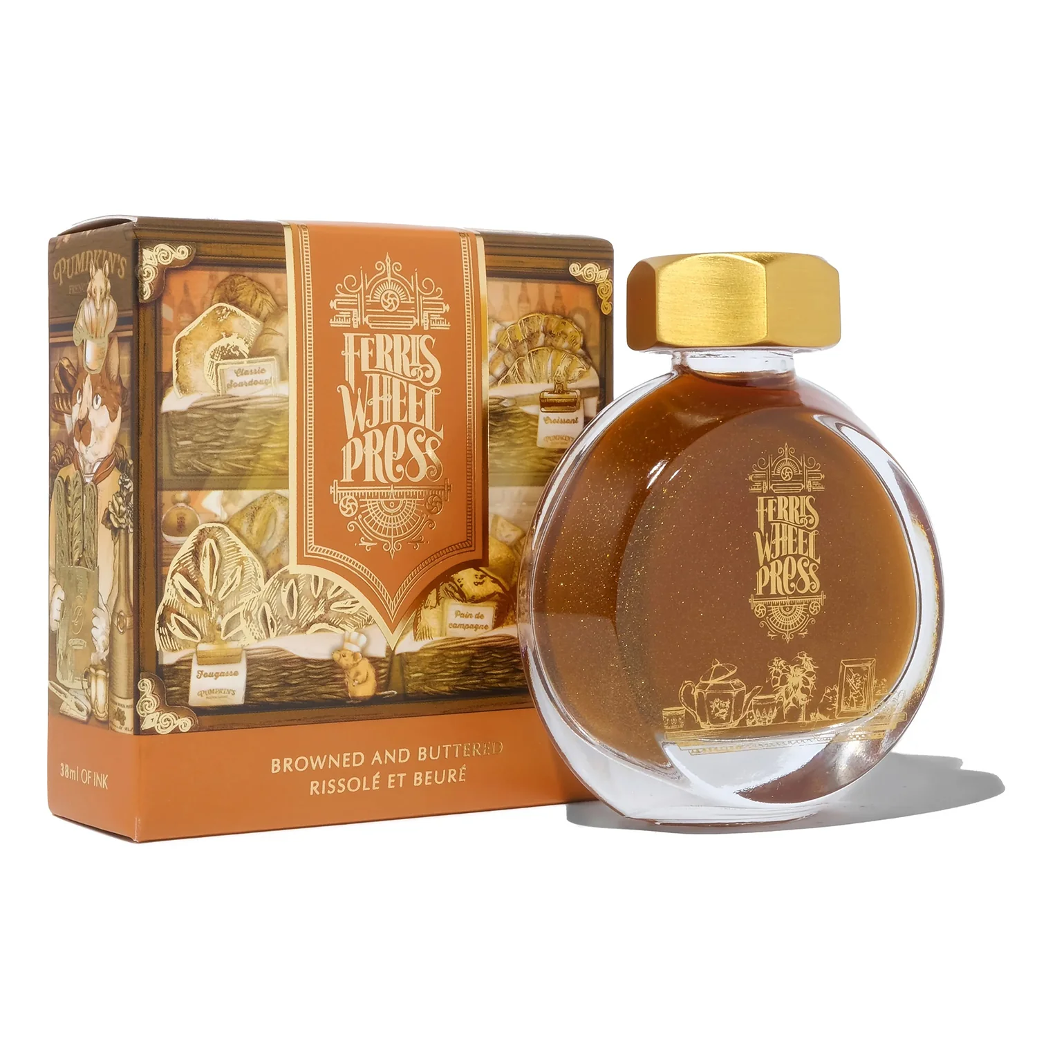 Ferris Wheel Press Browned and Buttered - 38ml Bottled Ink - Image 9
