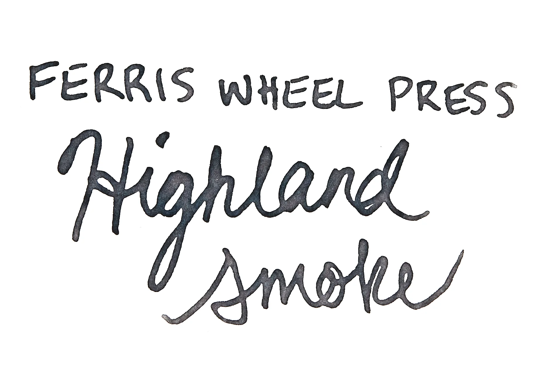 Ferris Wheel Press Highland Smoke - Ink Sample - Image 2
