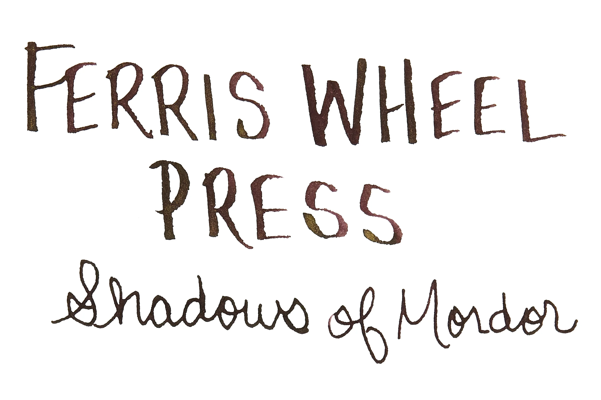 Ferris Wheel Press Lord of the Rings Shadows of Mordor - 10ml Bottled Ink - Image 2