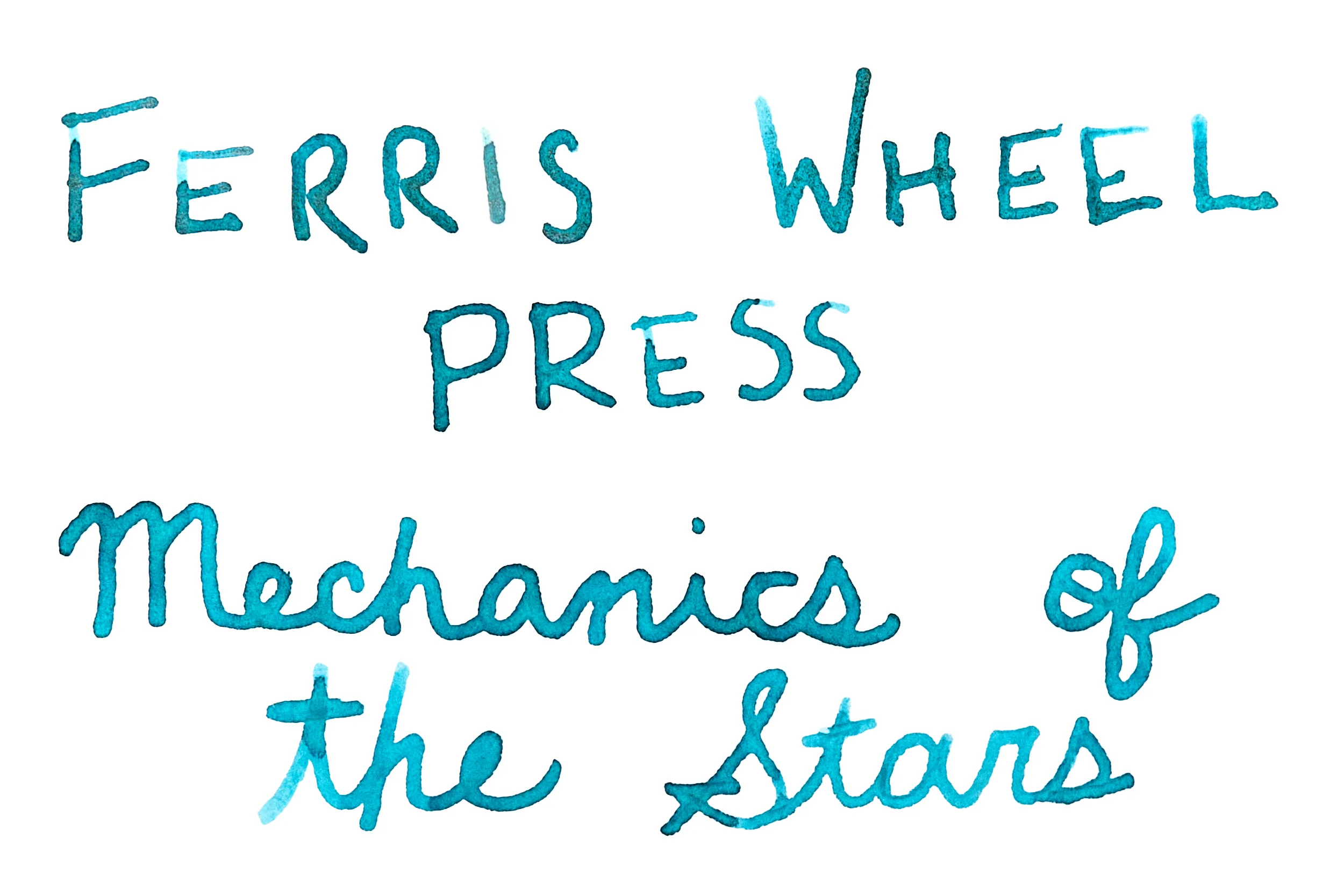 Ferris Wheel Press Mechanics of the Stars - Ink Sample - Image 2