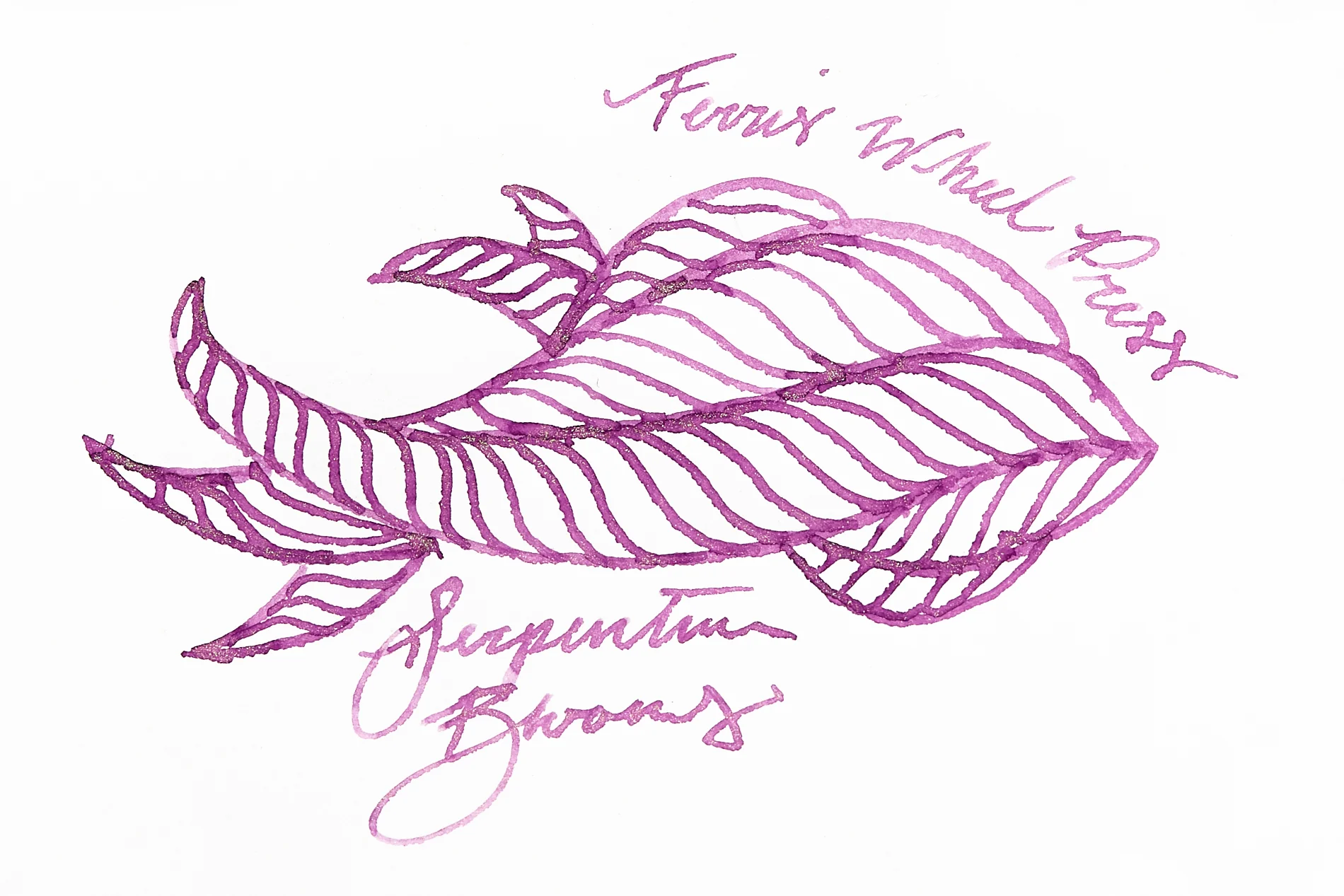 Ferris Wheel Press Serpentine Blooms - 38ml Bottled Ink - Image 6