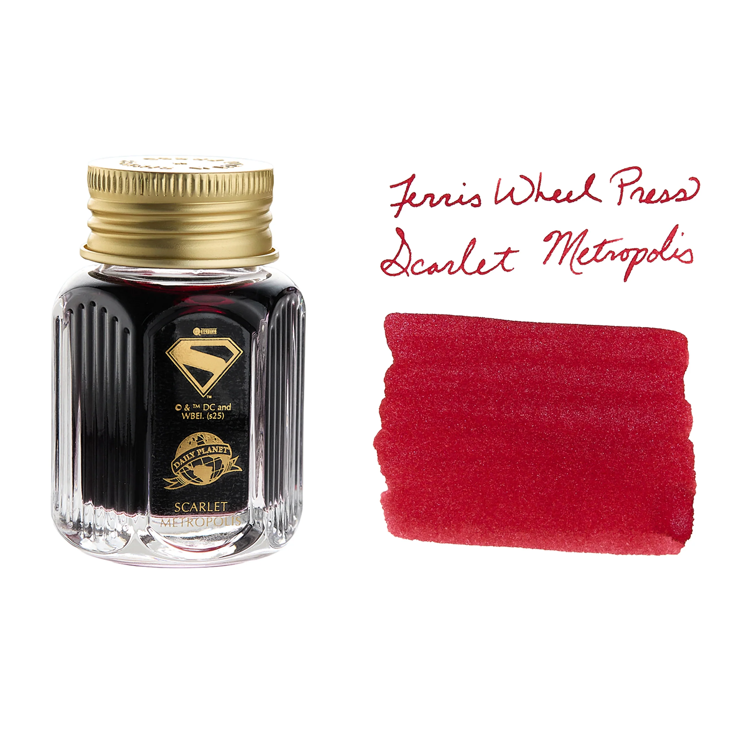 Ferris Wheel Press Superman Edition Marquise Fountain Pen & Ink Set - The Voice of Metropolis - Image 7