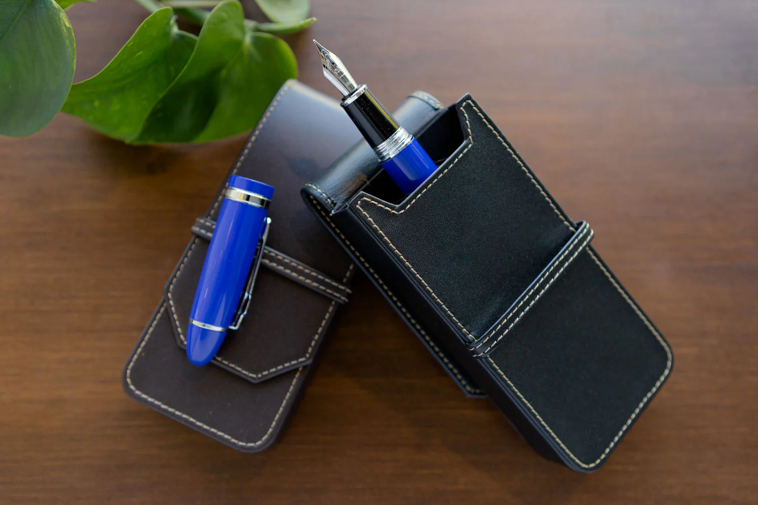 Franklin-Christoph 3 Pen Case - Black - Image 4