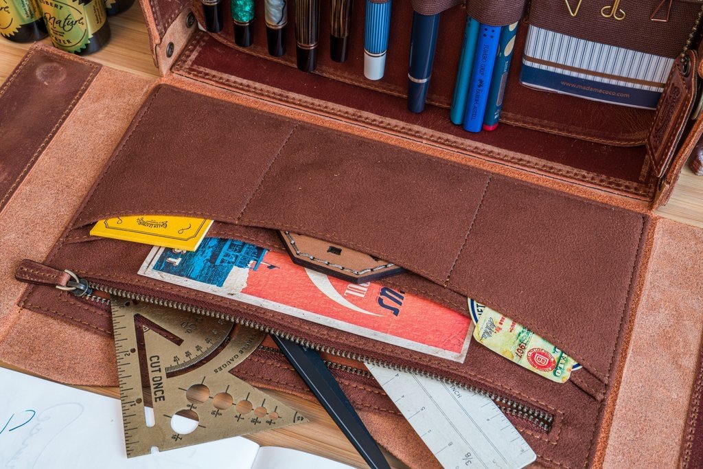 Galen Leather Writer's Medic Bag - Crazy Horse Tan - Image 13