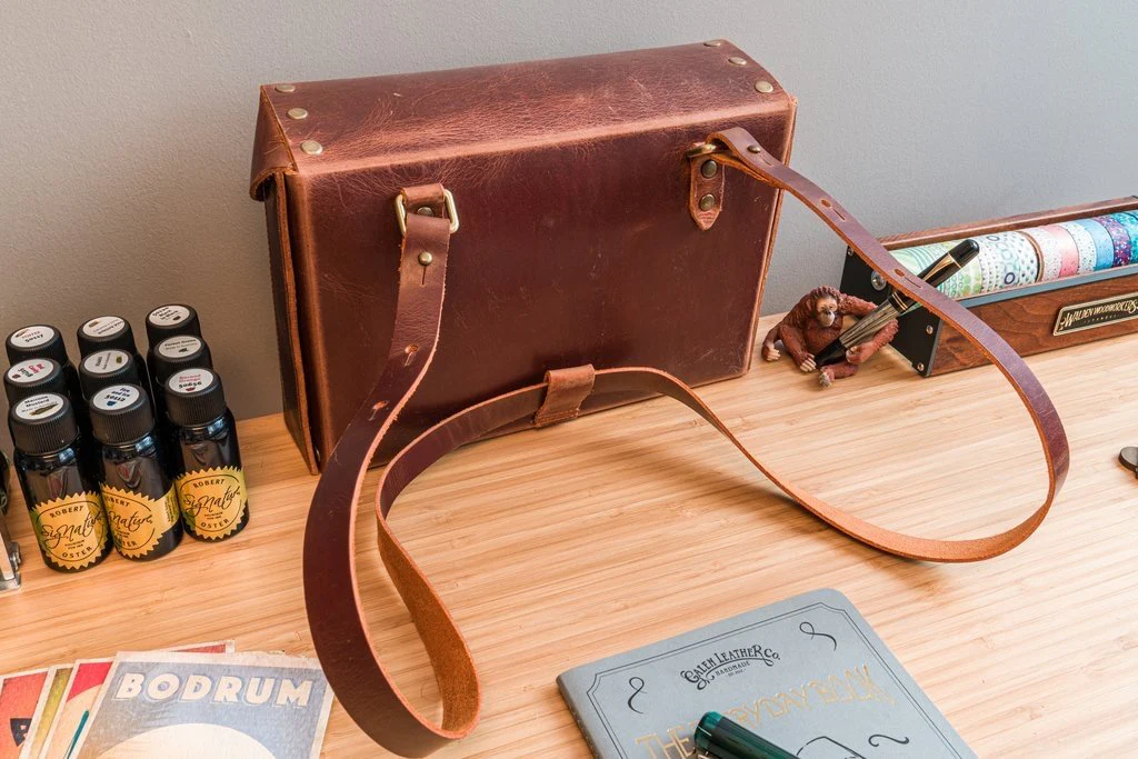 Galen Leather Writer's Medic Bag - Crazy Horse Tan - Image 15