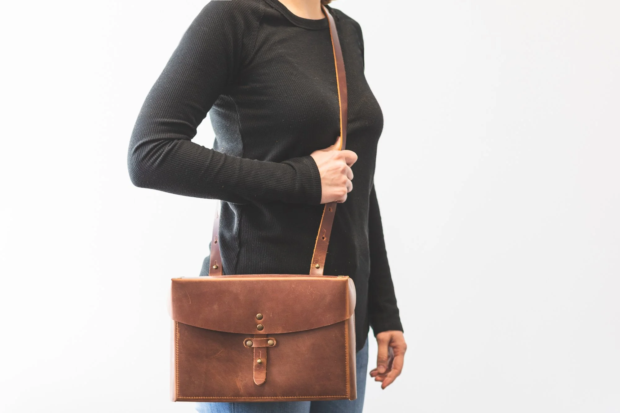 Galen Leather Writer's Medic Bag - Crazy Horse Tan - Image 20