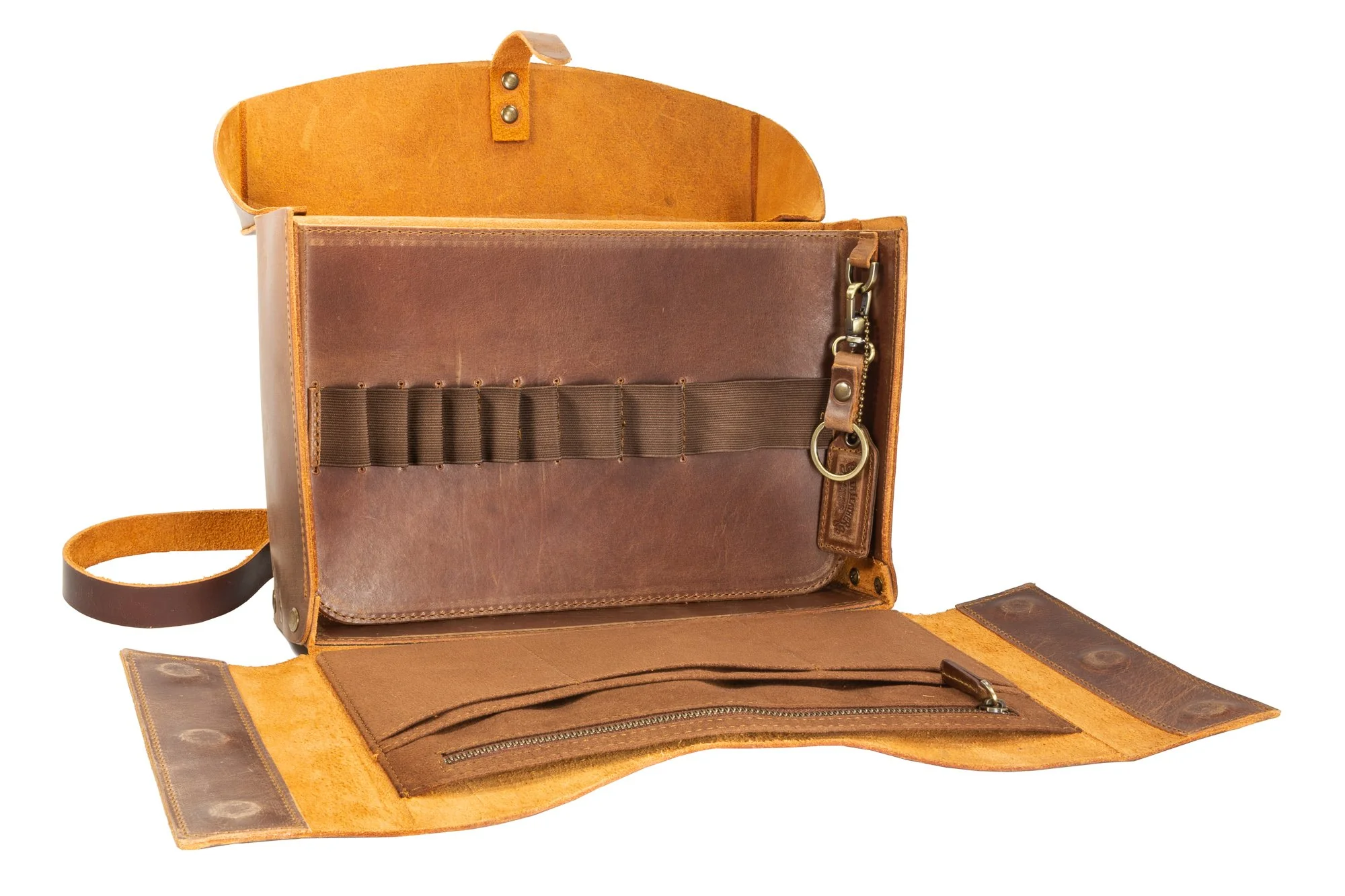 Galen Leather Writer's Medic Bag - Crazy Horse Tan - Image 3